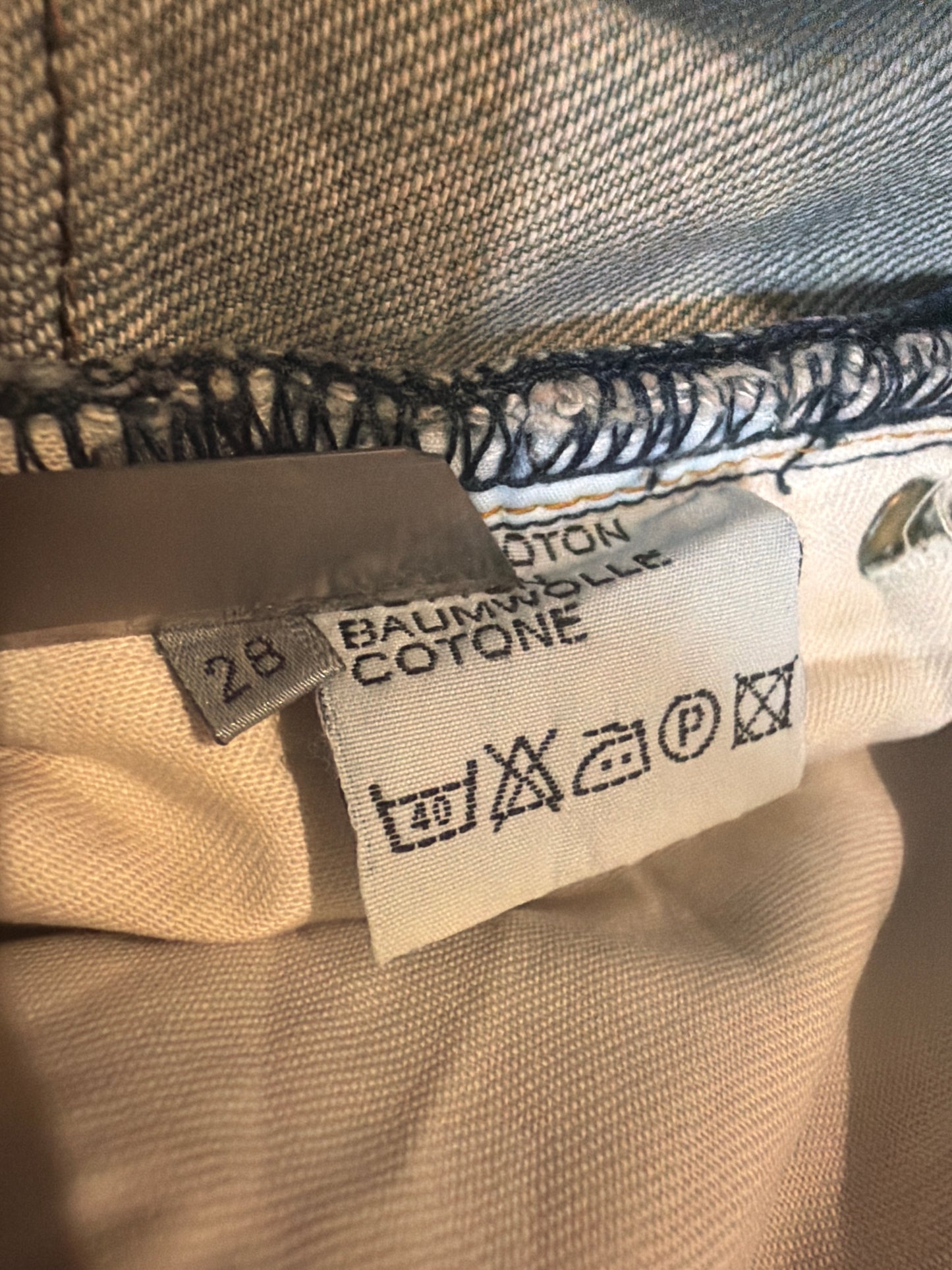 Dior Homme SS04 Dirty Bleu Clair Denim