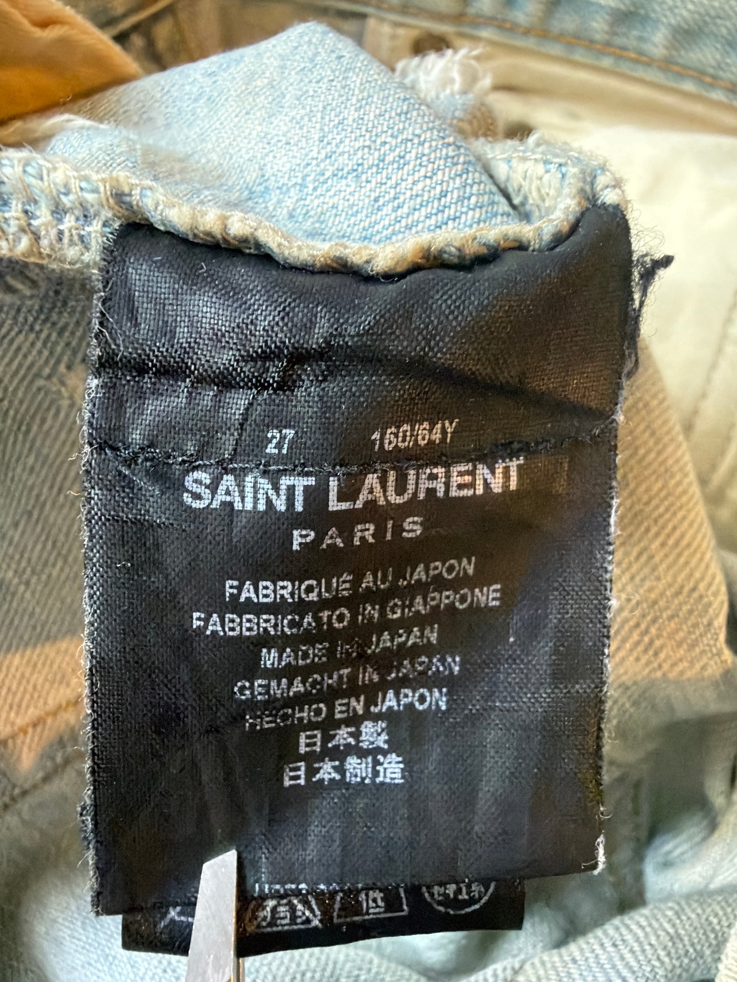 Saint Laurent SS16 D01 Crash Denim