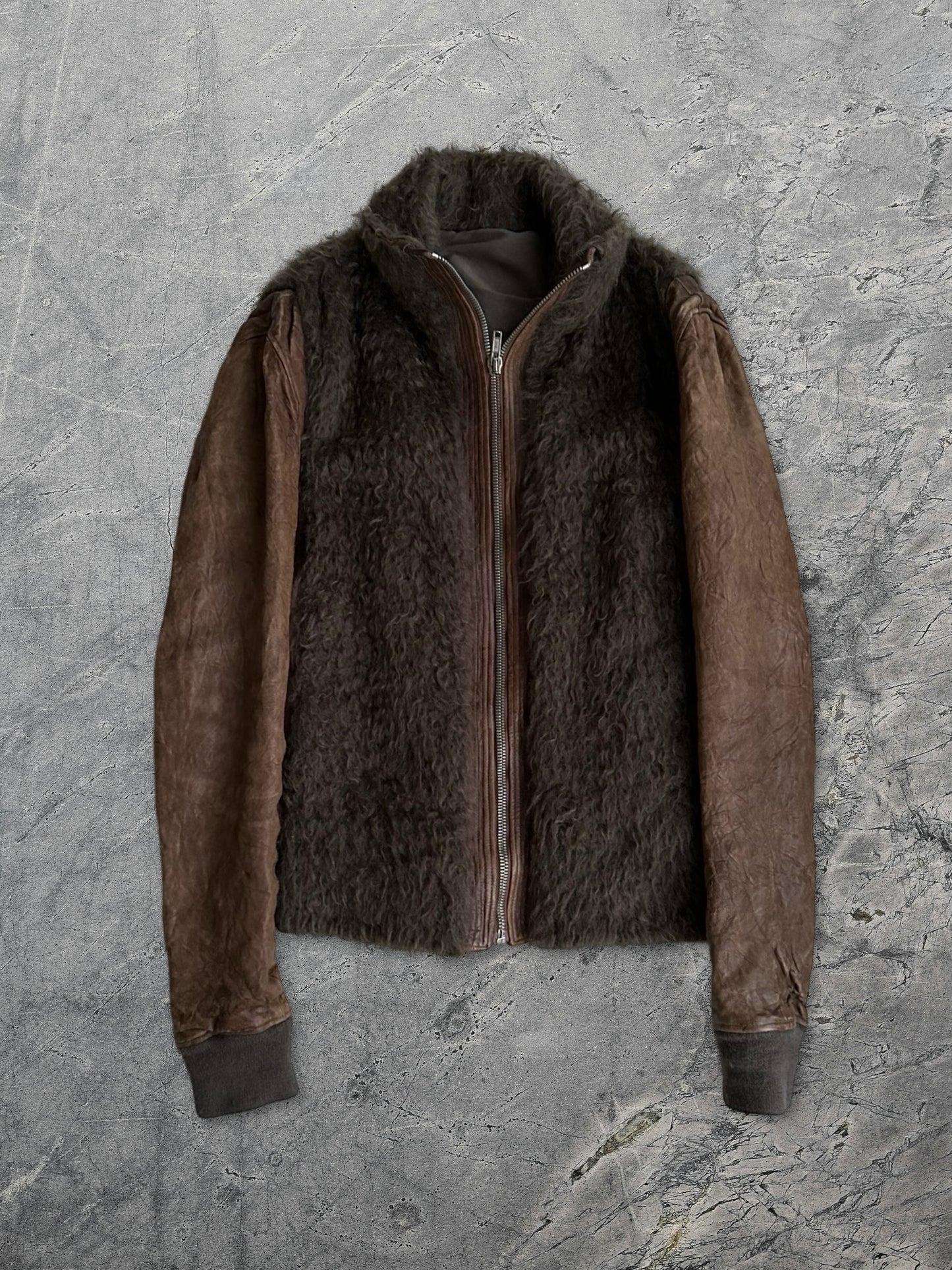 Rick Owens FW07 Exploder Fur Leather Jacket