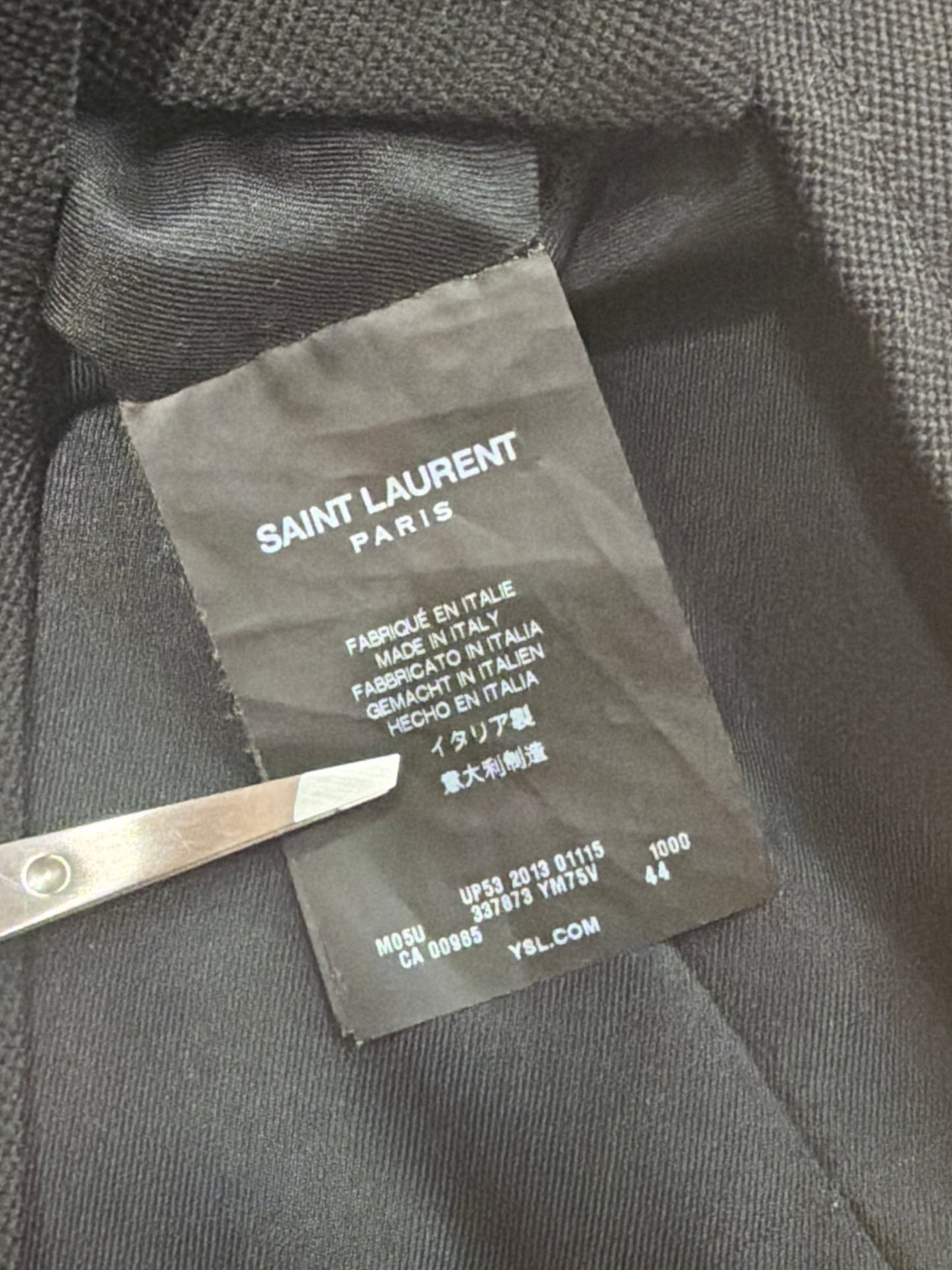 Saint Laruent AW13 Cropped Wool Peacoat