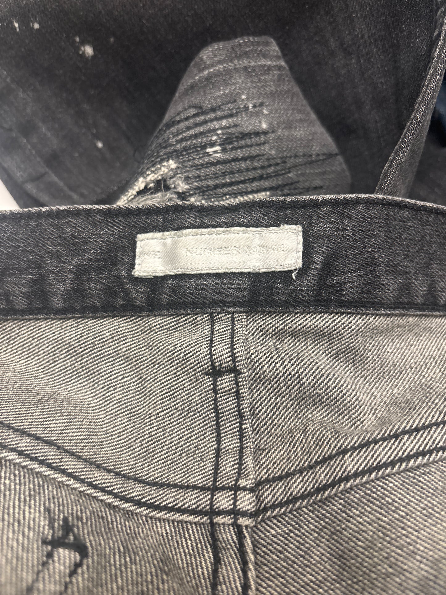 Number (N)ine AW01 Grunge Denim