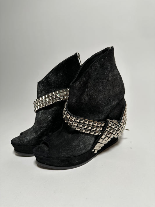 Balmain SS11 Studded Wedge Shoes
