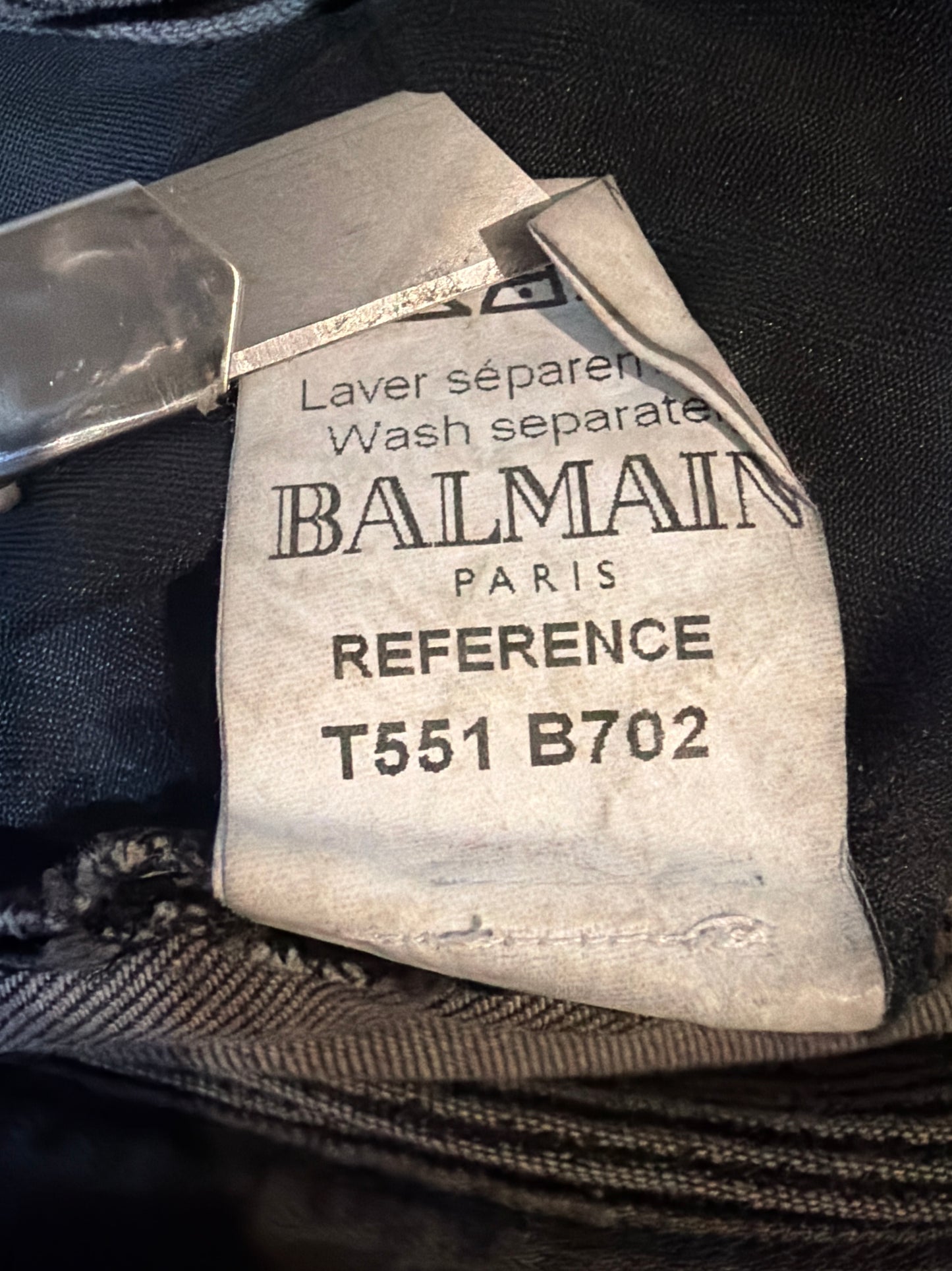 Balmain AW11 Baked Biker Denim