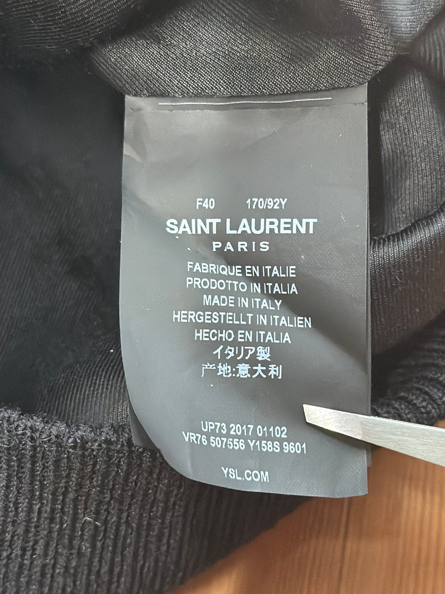 Saint Laurent AW18 Heaven Teddy Jacket