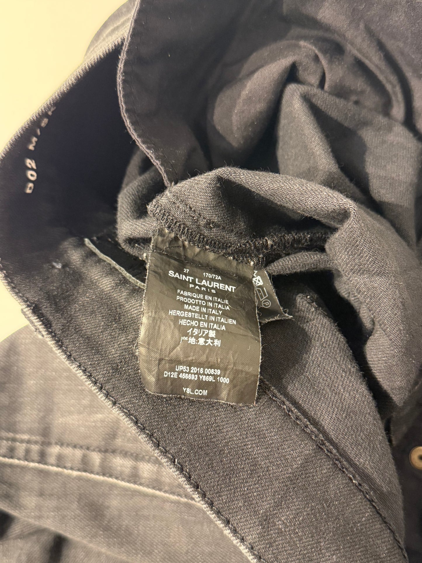 Saint Laurent SS16 Studded Knee Jeans