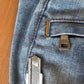 Balmain AW15 Paneled Biker Denim