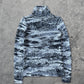 Raf Simons AW02 digi camo virginia creeper turtle neck