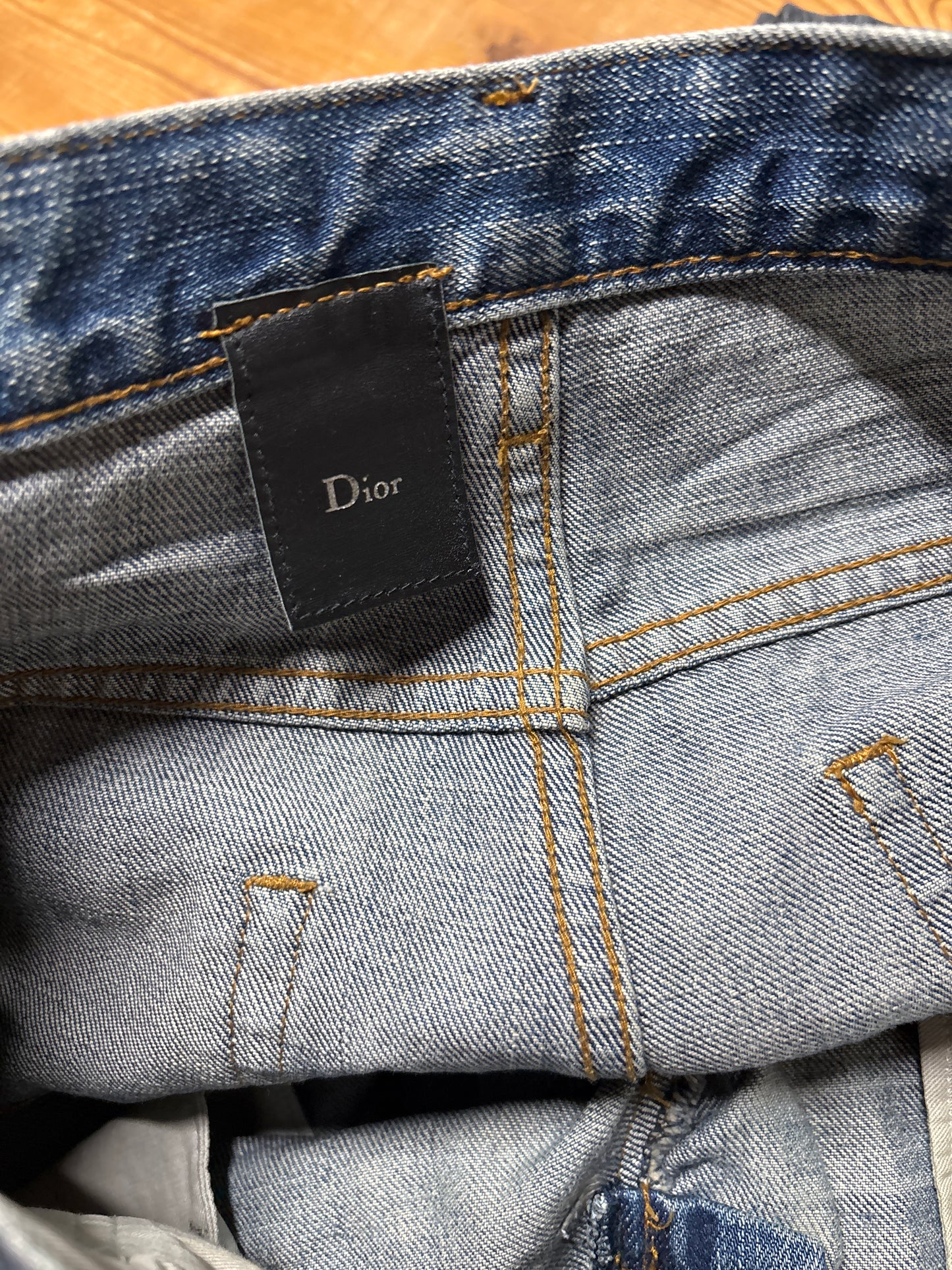 Dior Homme SS03 Mud Coated Clawmark Denim