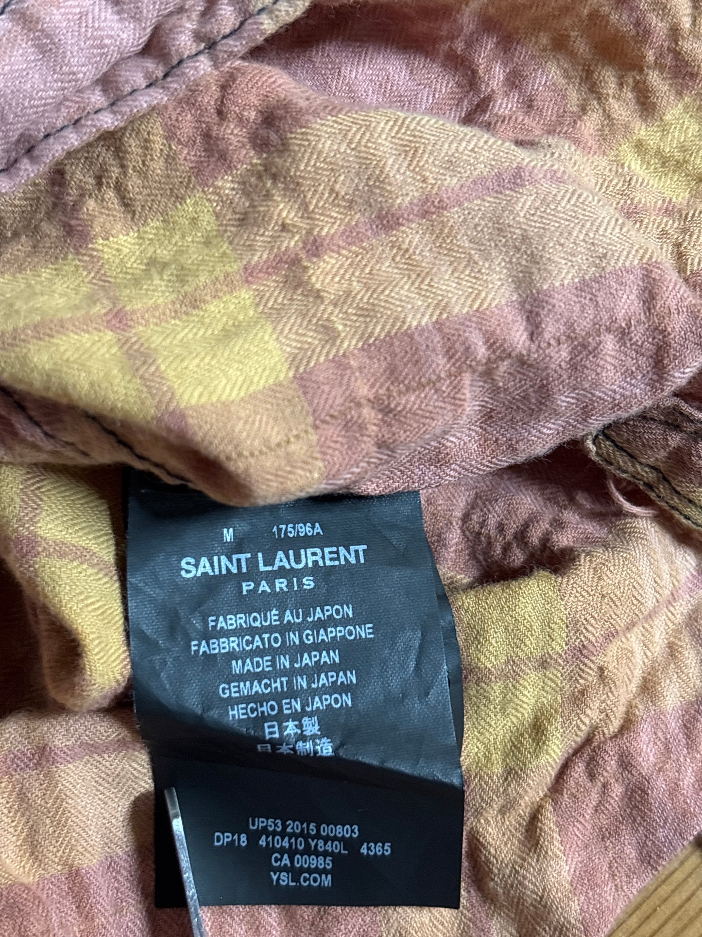 Saint Laurent SS16 Bleached Button Up