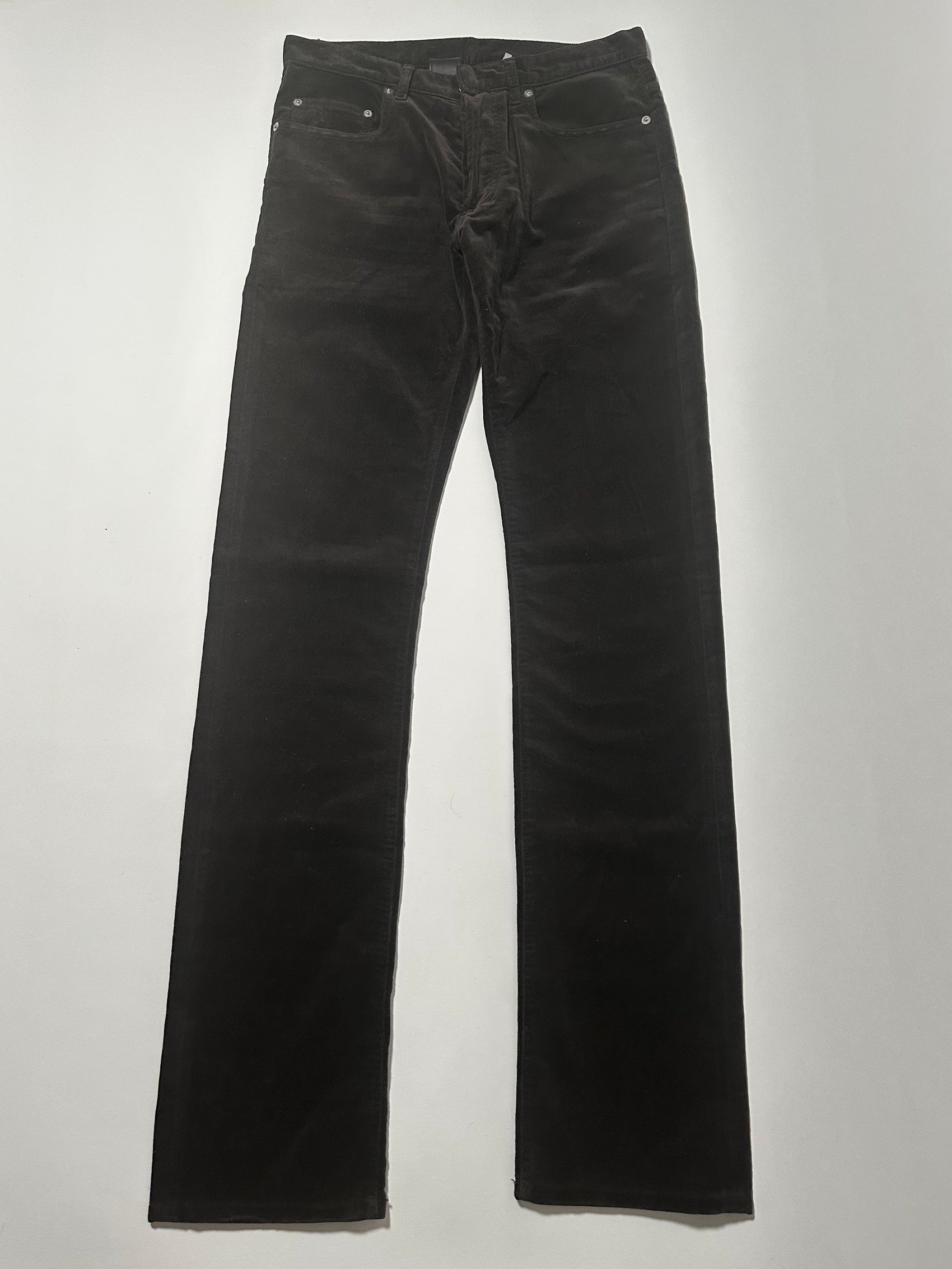 Dior Homme AW05 Velvet Flare Pants
