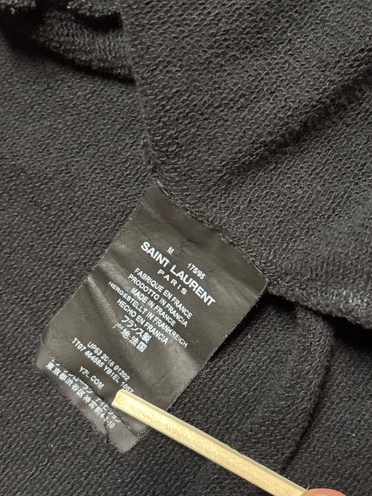 Saint Laurent Paris SS17 University Zip Up