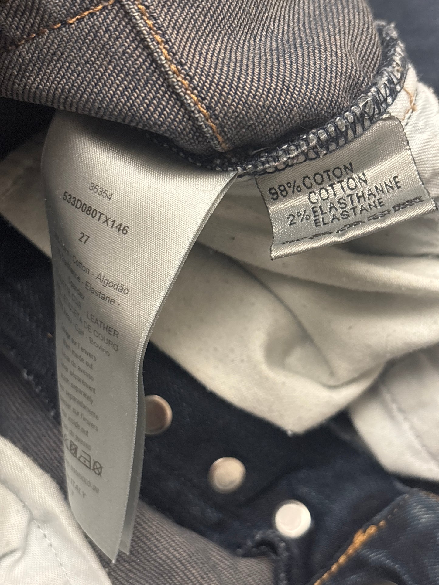 Dior Homme KVA 2015 Back Zipper Denim