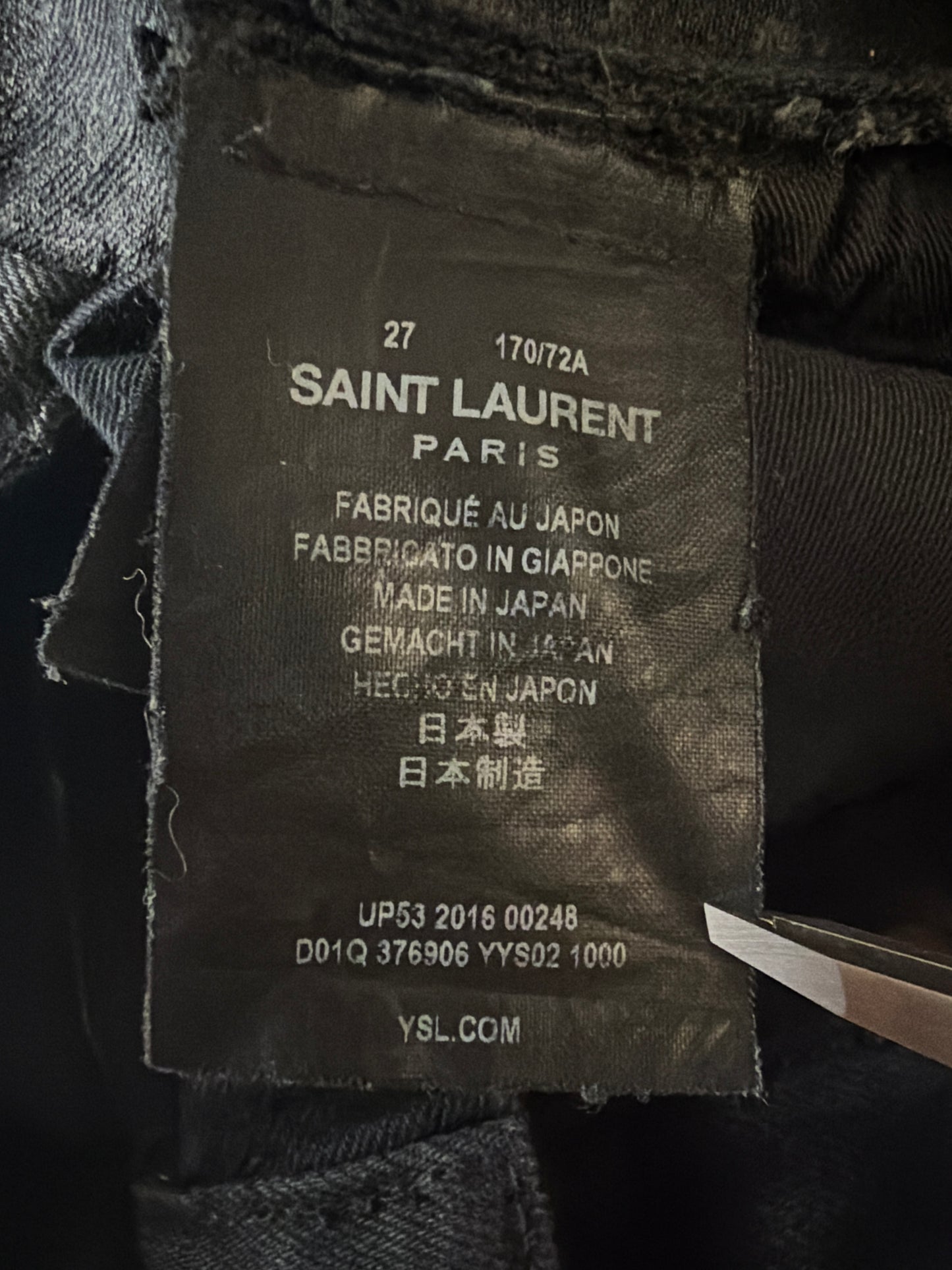 Saint Laurent SS15 Waxed D02 Denim