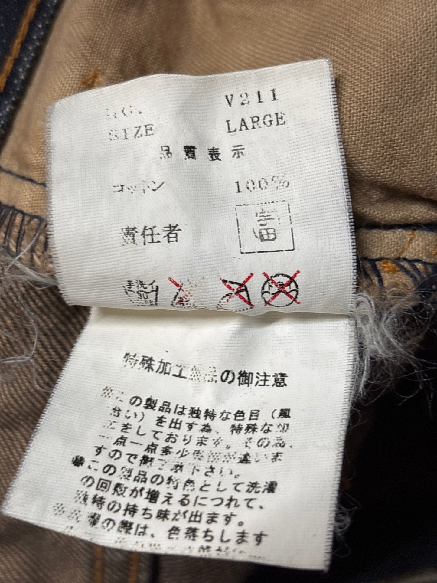 Undercover AW02 Witches Cell Division Multi Zipper Cargo Denim