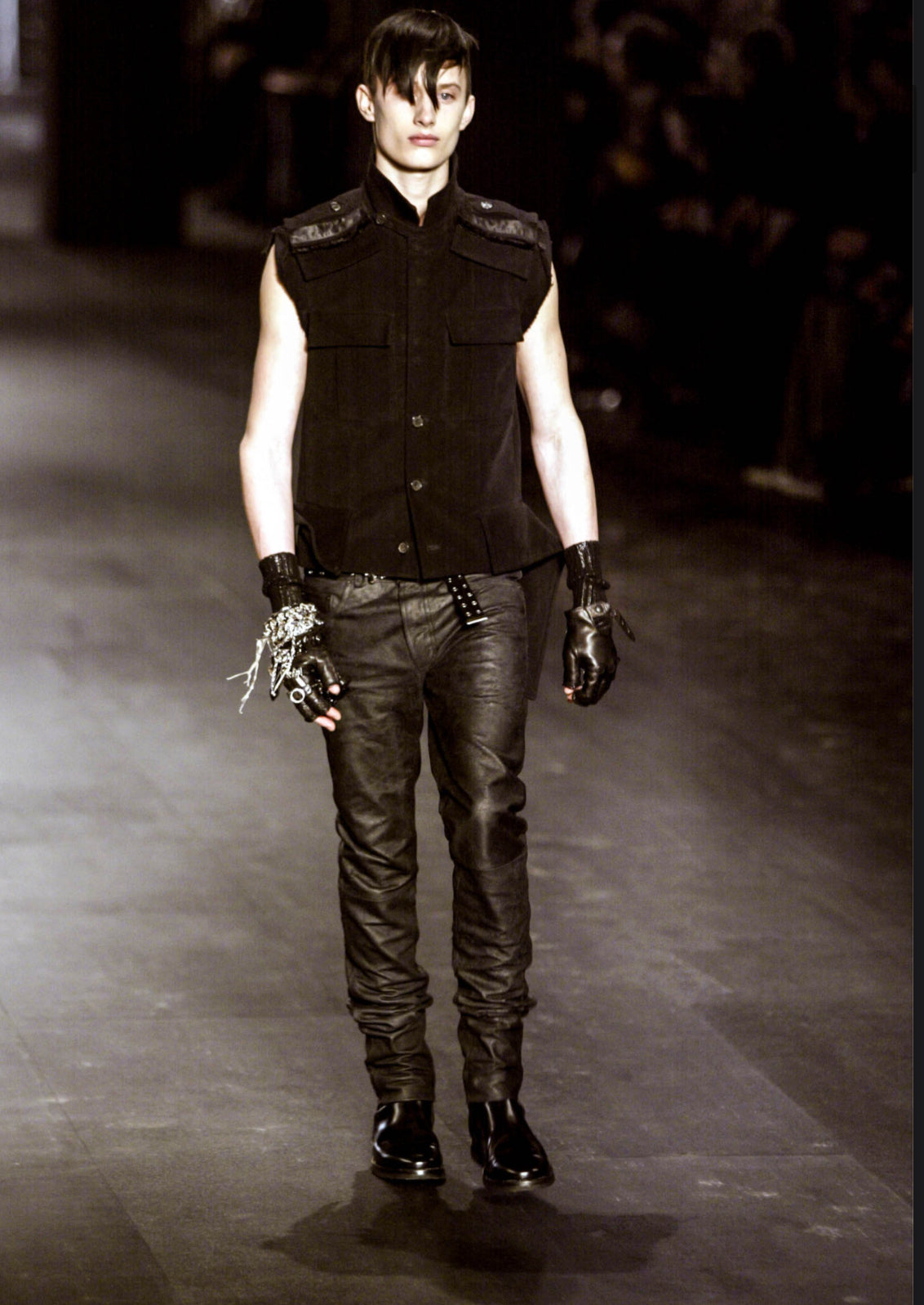 Dior Homme AW03 Luster Runway Sample Leather Pants