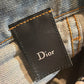 Dior Homme SS04 Strip Dirty Bleu Clair Denim