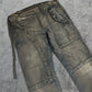 Rick Owens FW07 Double Layer Aircut Denim Dust Wash