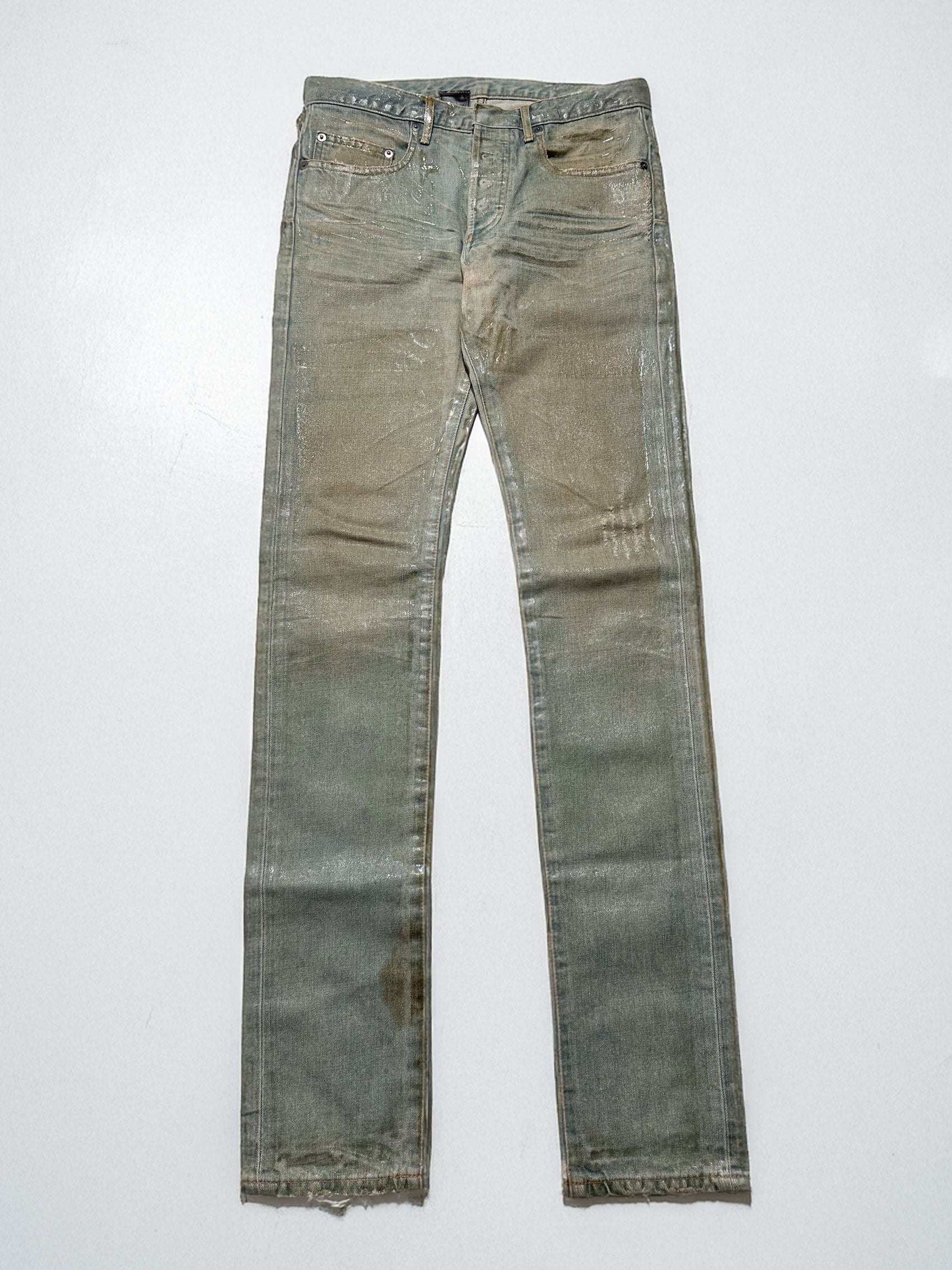 Dior Homme SS04 Waxed Bleu Claire Denim