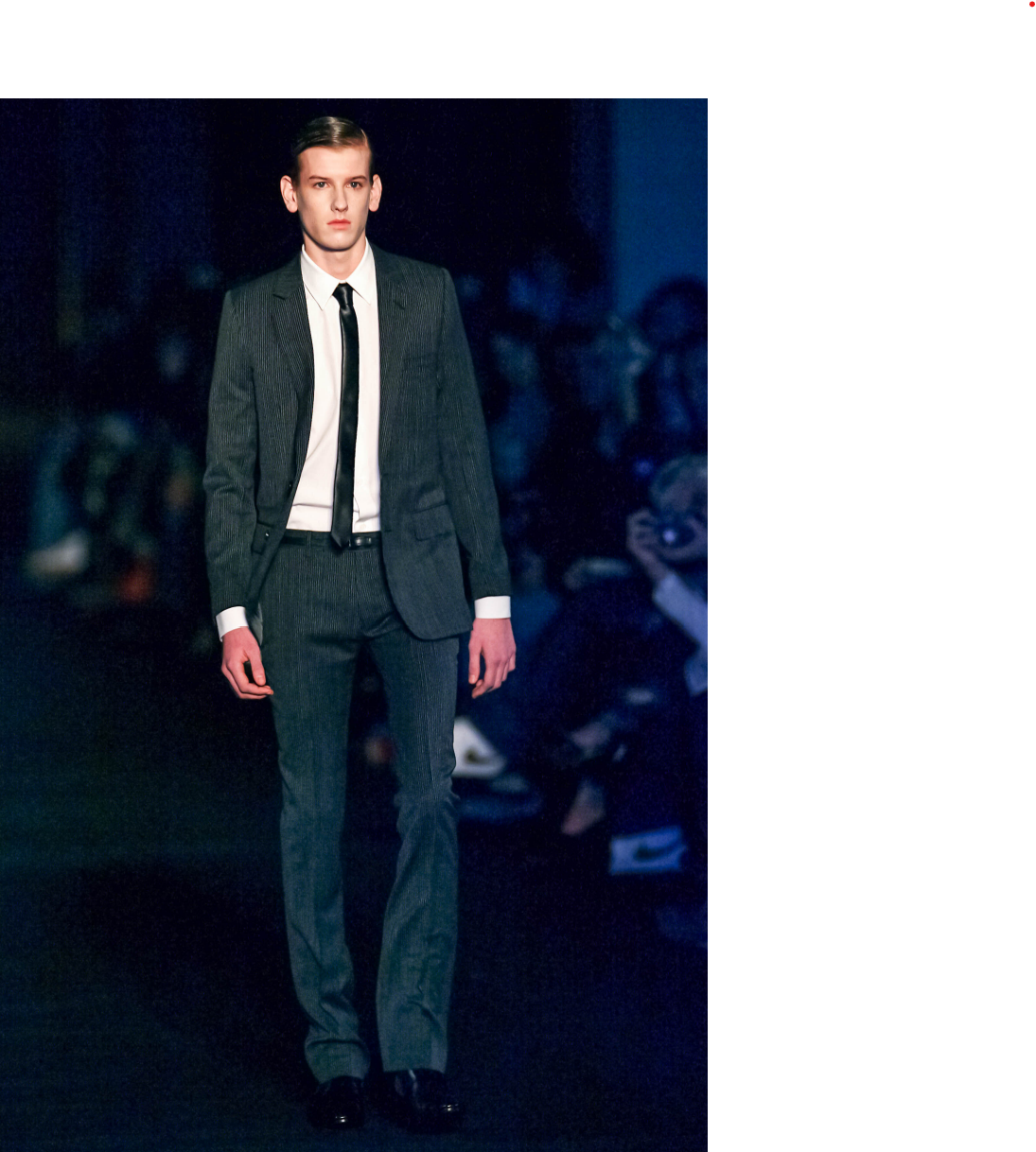 Dior Homme AW06 Runway Pinstripe Suit Set