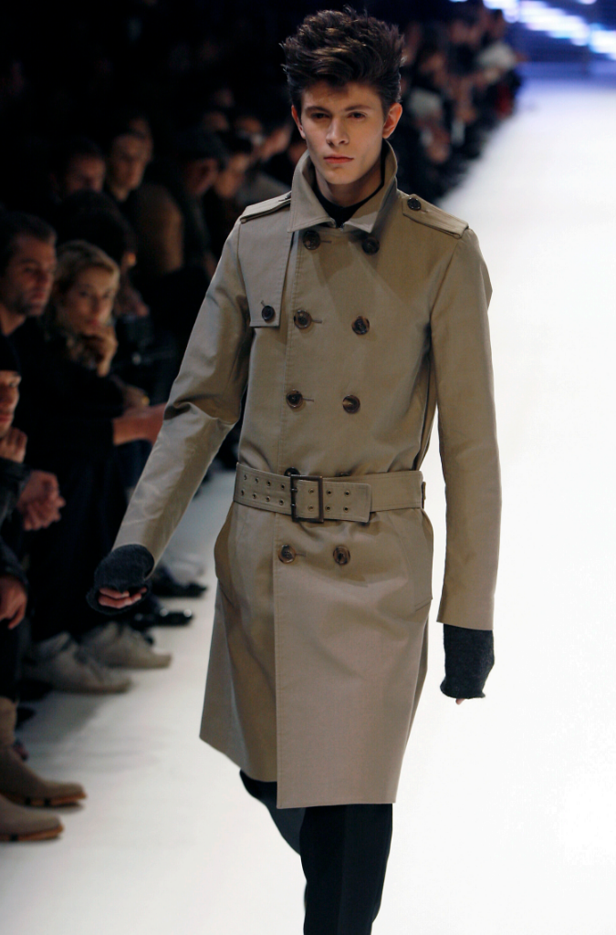 Dior Homme AW07 Belted Trench Coat