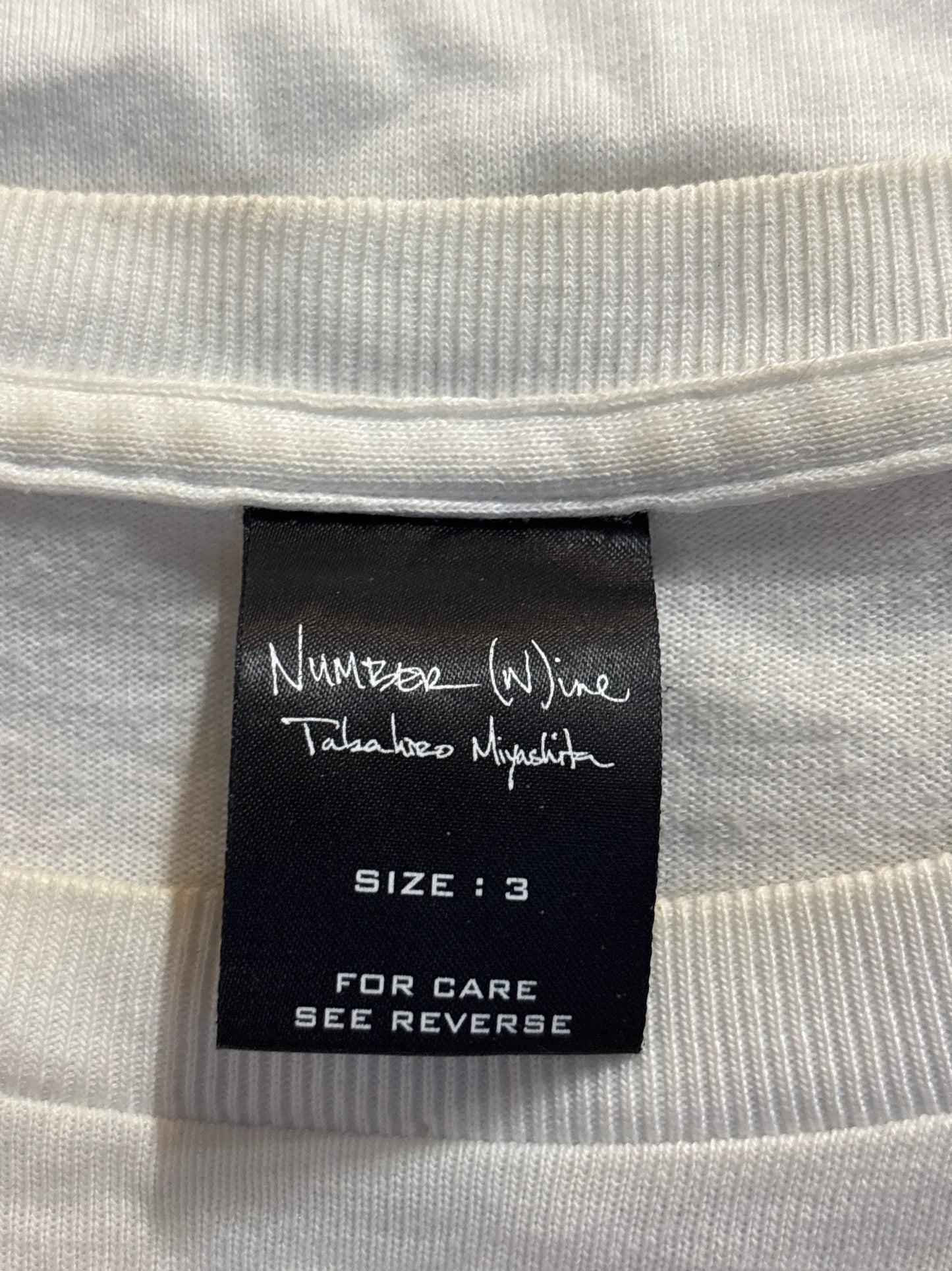 Number (N)ine AW03 Pain Pain Pain Tee