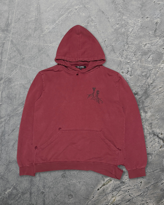 Raf Simons AW02 Virginia Creeper Distressed VC Roots Hoodie