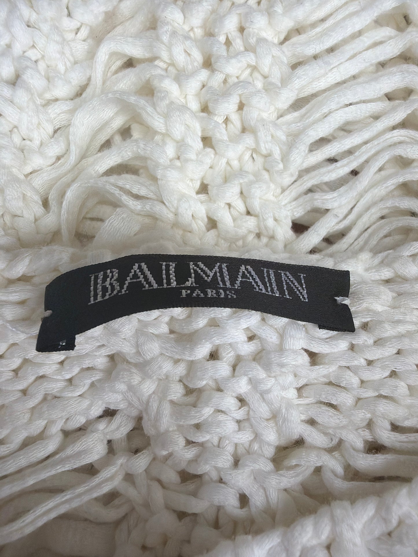 Balmain Mesh Stitched Knit