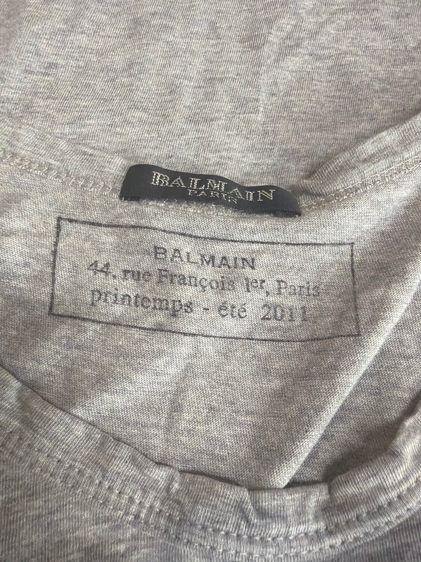 Balmain SS11 Emblem Print Tank Top