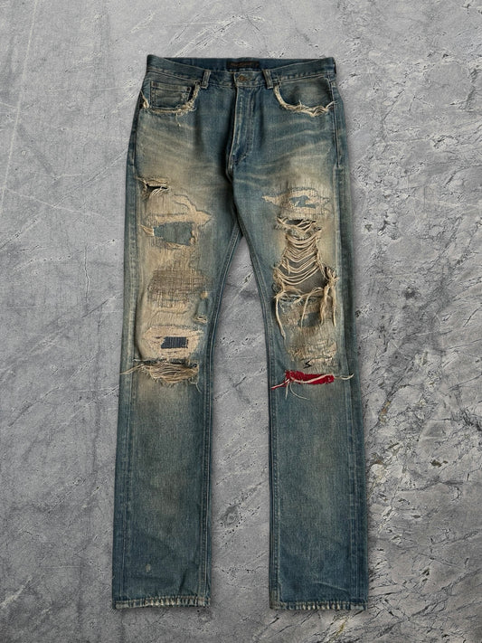 Undercover AW04 OG Red Yarn 68 Denim