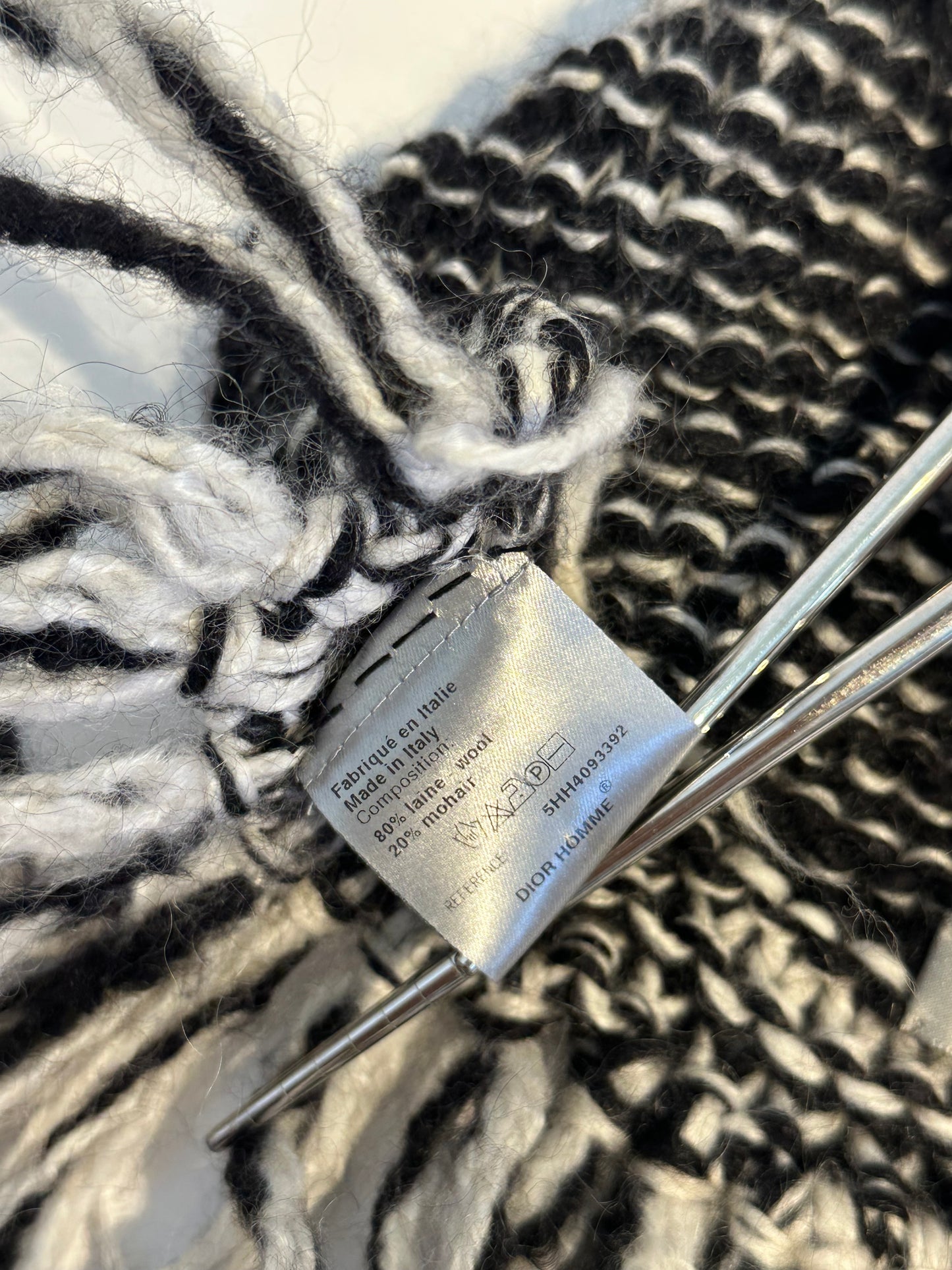 Dior Homme AW05 Knit Scarf