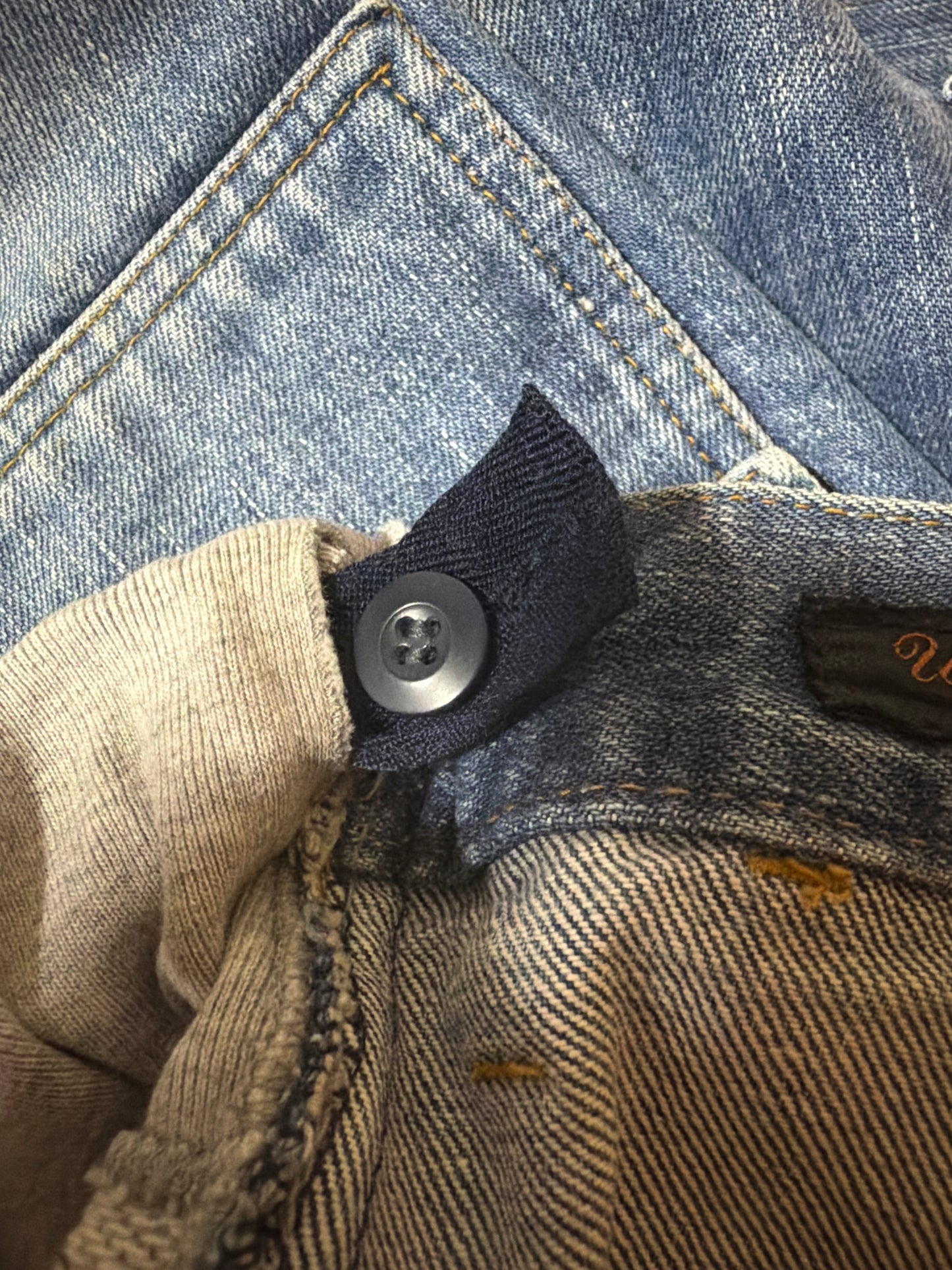 Undercover AW03 Paper Doll Reconstructed Hybrid Denim