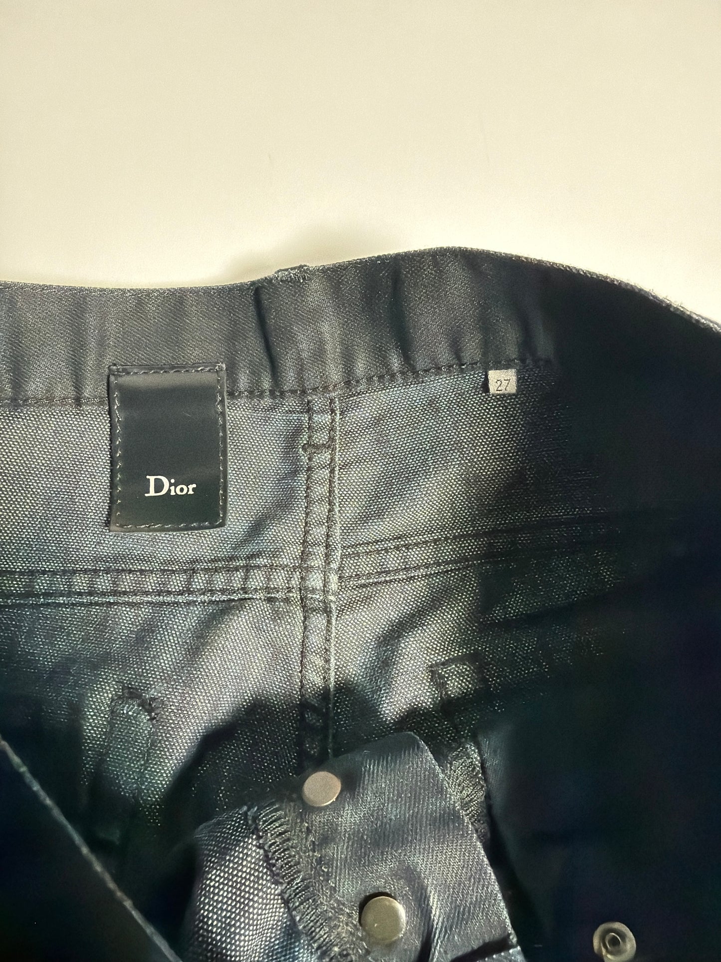 Dior Homme AW08 Wax Coated Denim