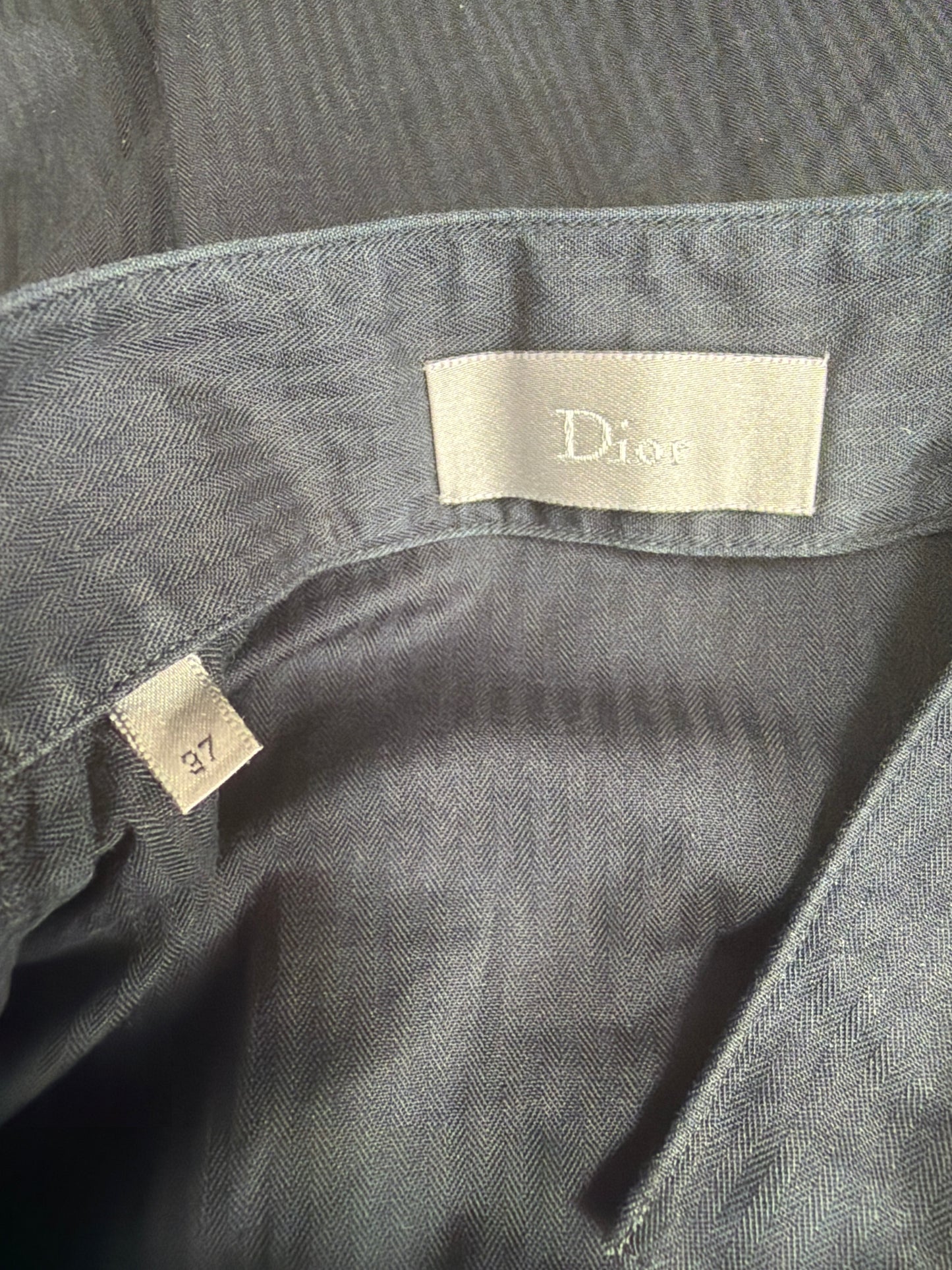 Dior Homme AW06 Inverted Collar Shadow Stripe Button Up