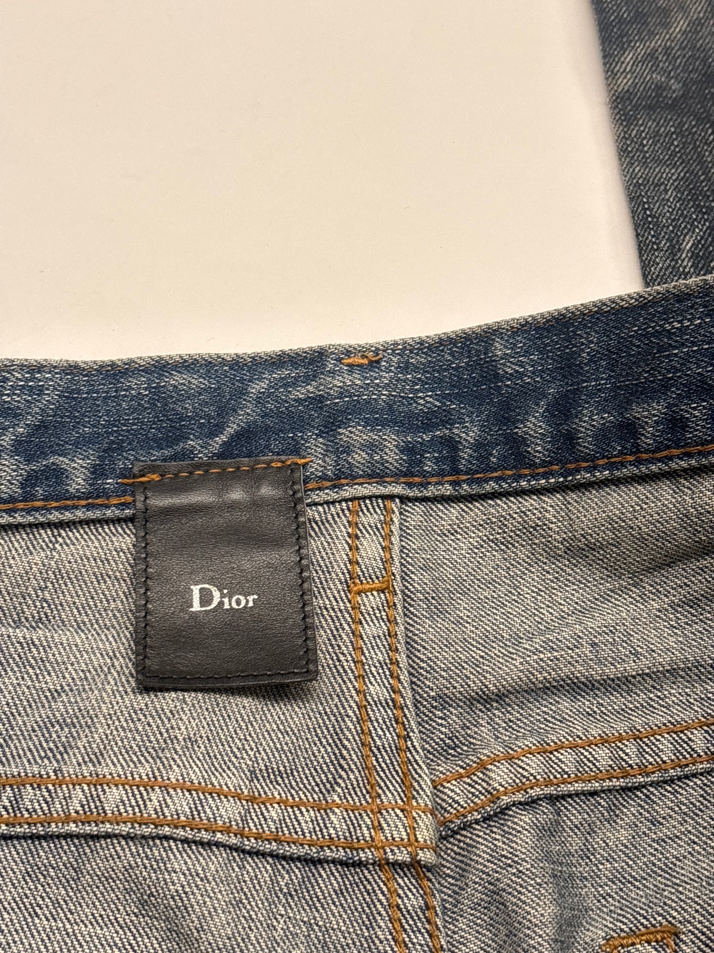 Dior Homme SS03 Follow Me Mud Coated Denim