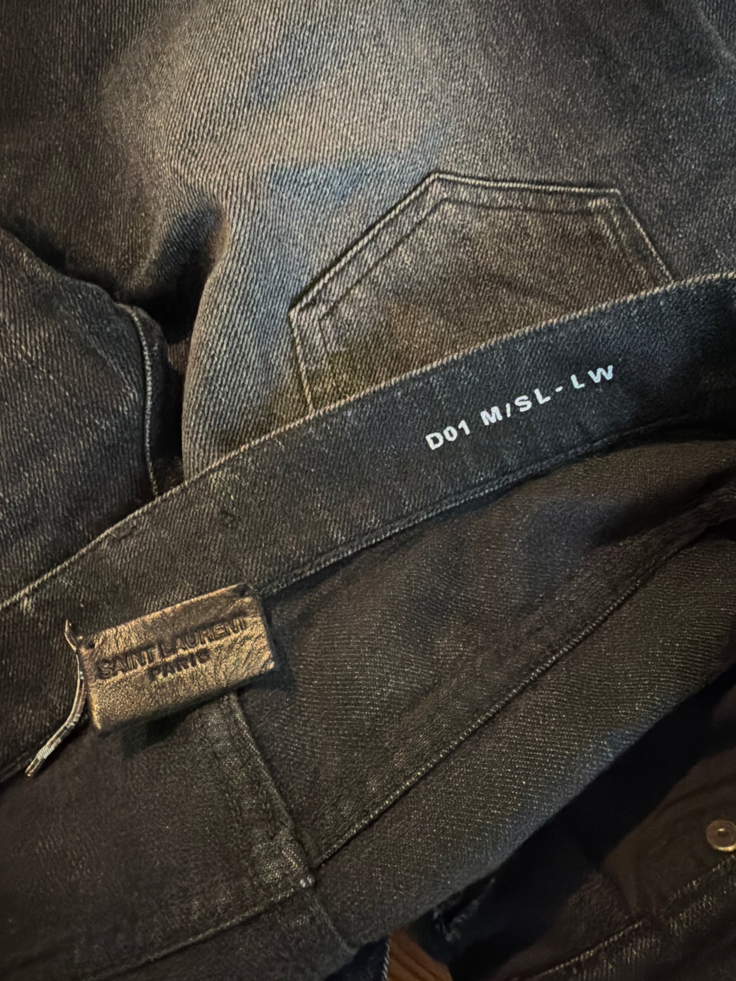 Saint Laurent Paris SS18 D01 Faded Denim