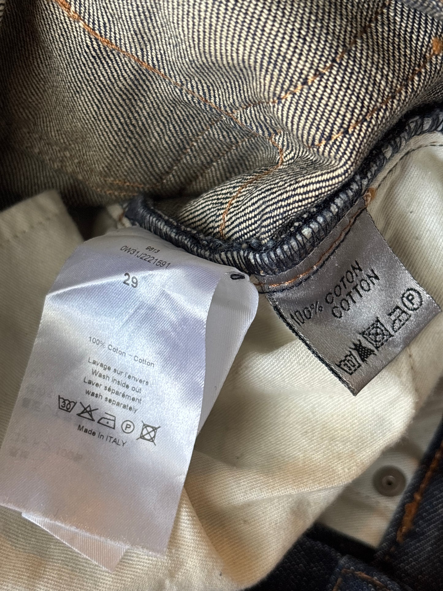 Dior Homme AW10 Whiskered Rust Denim