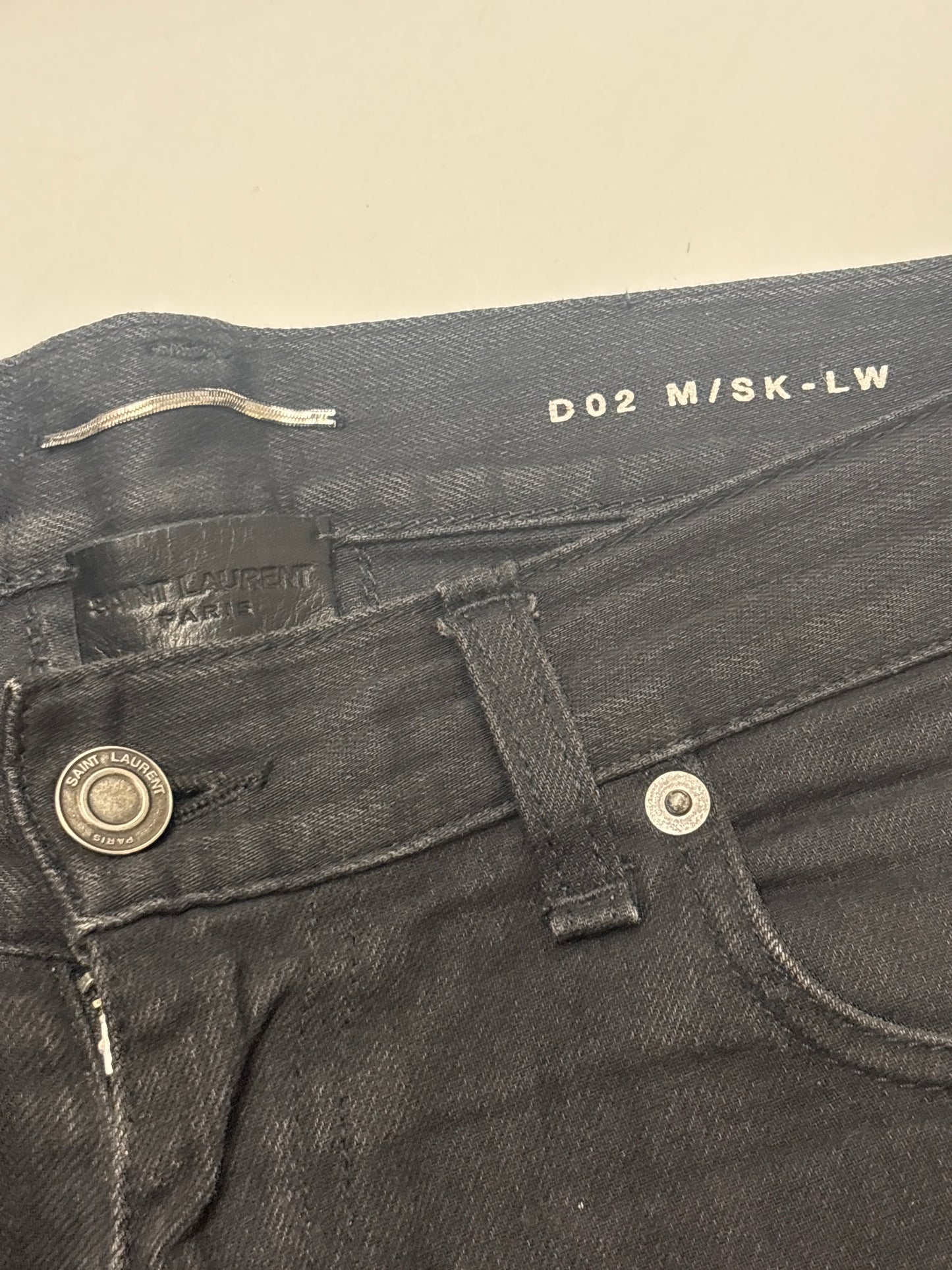 Saint Laurent Paris AW13 Zipper Pocket Denim