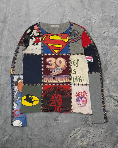 Number (N)ine AW02 Nowhere Man Patchwork George Shirt