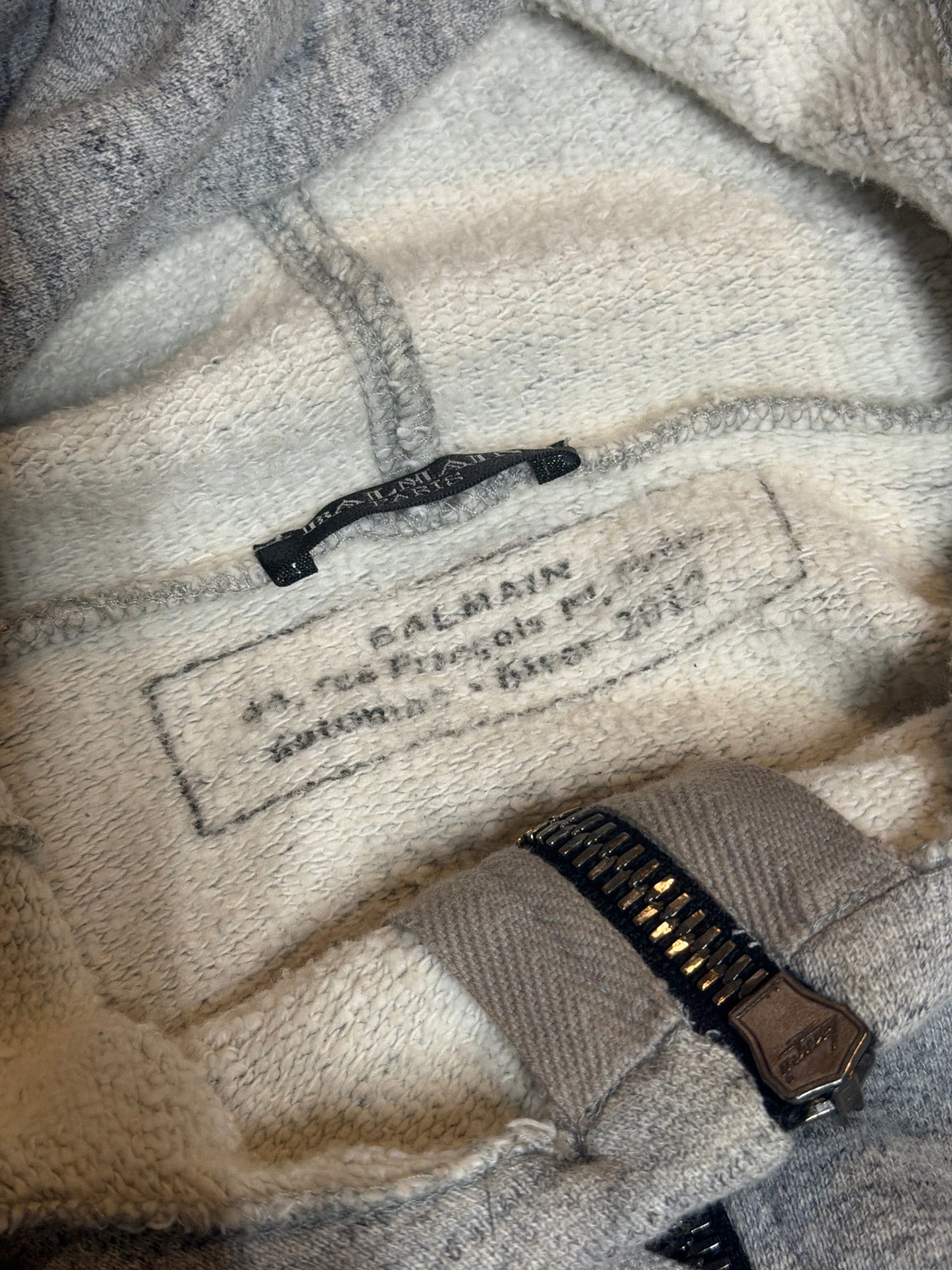 Balmain AW12 Mask Zip Up Hoodie