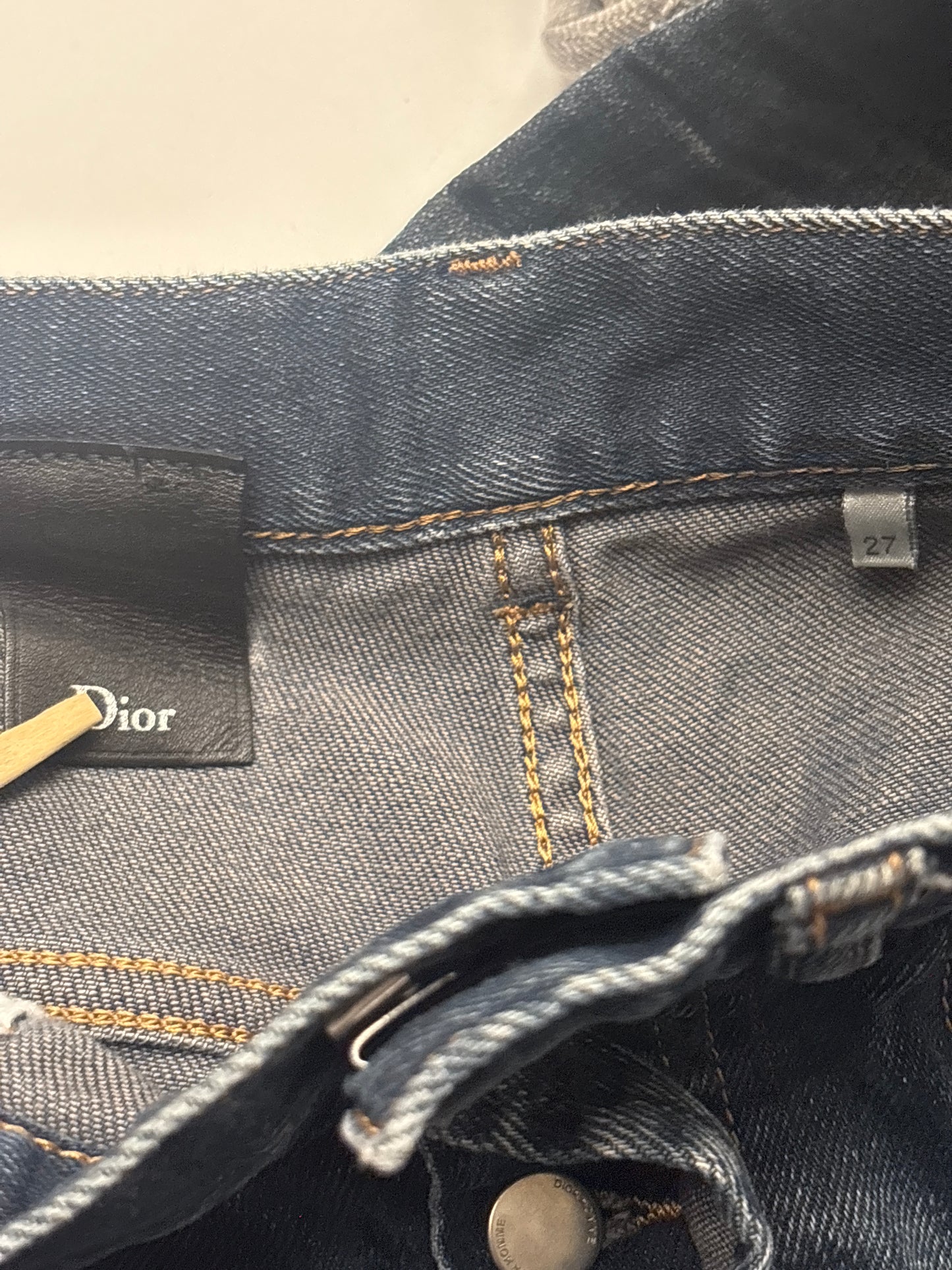 Dior Homme KVA 2015 Back Zipper Denim