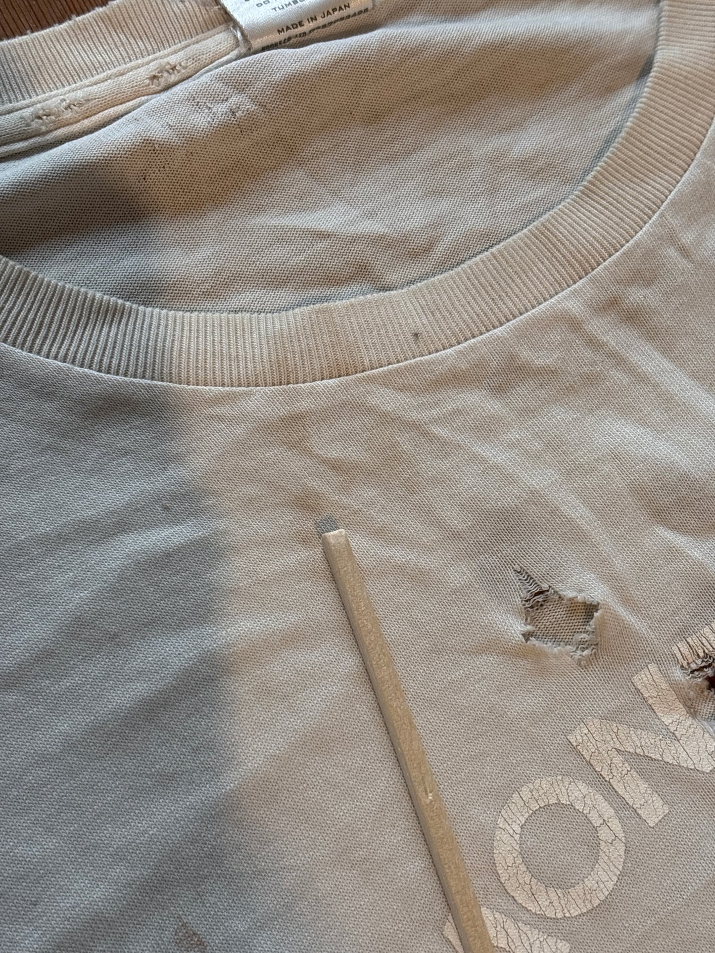 Number (N)ine SS01 Montreal Distressed Tee