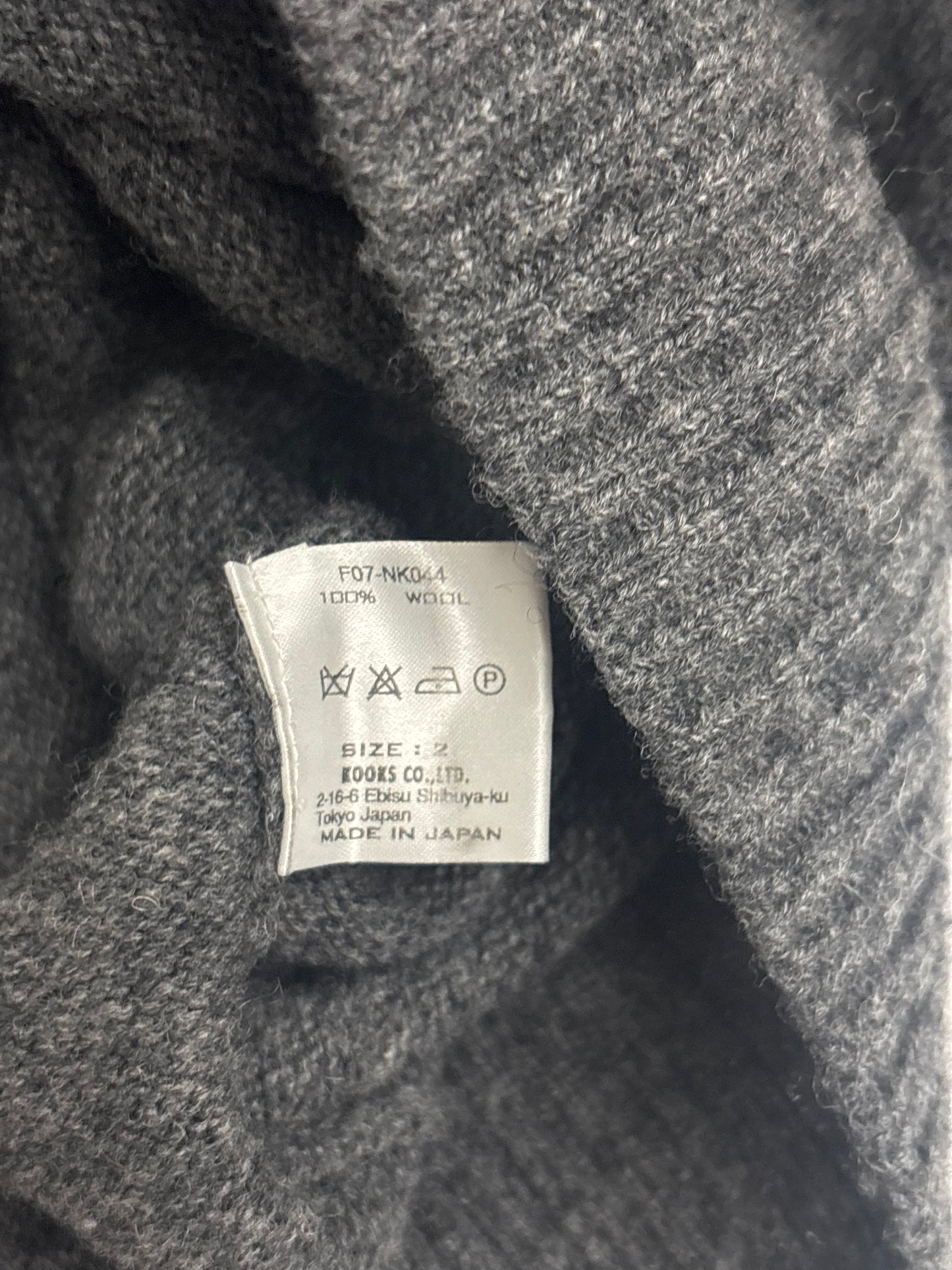 Number (N)ine AW07 Raglan Sweater