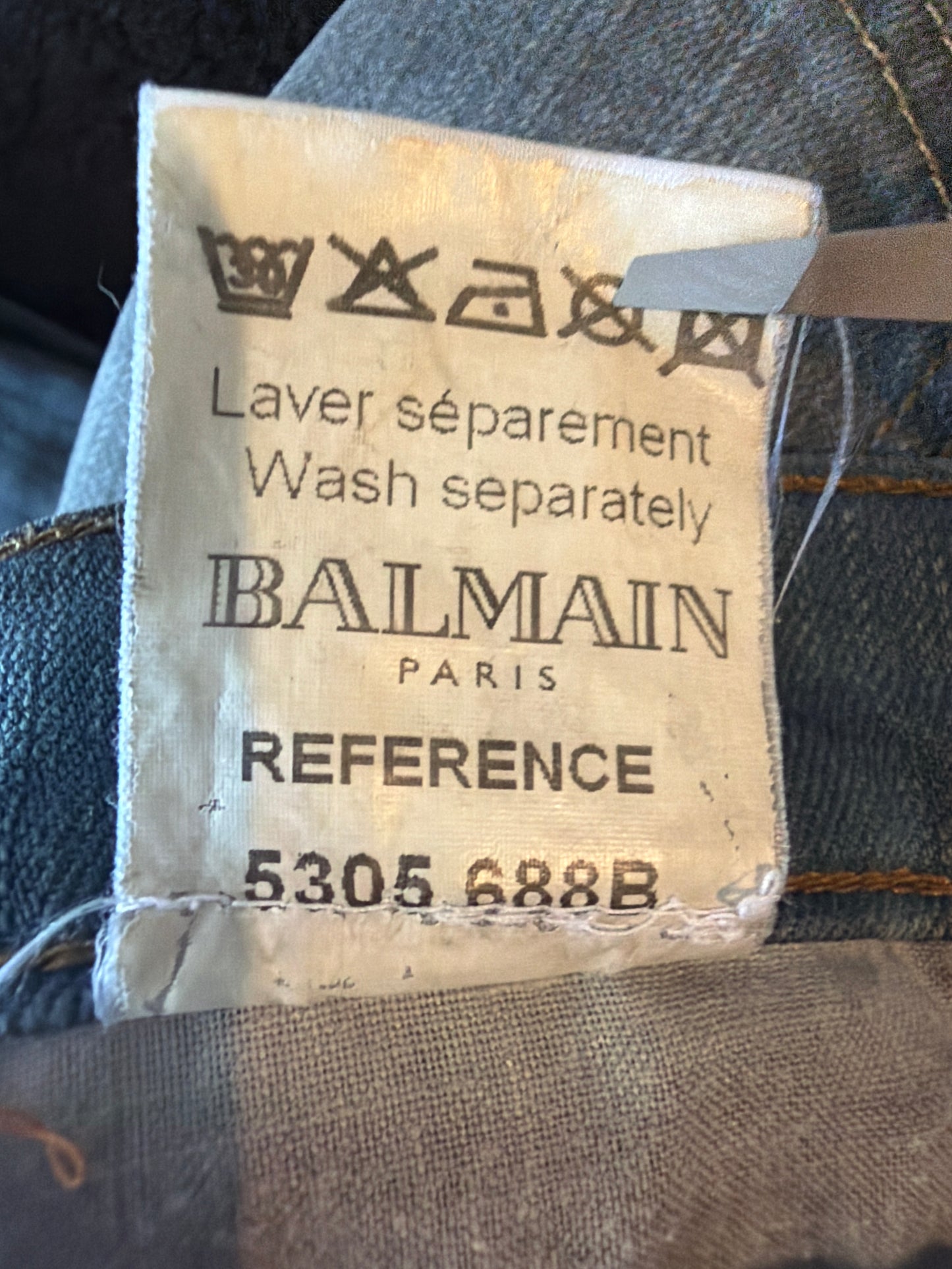 Balmain SS11 Mudwash Denim