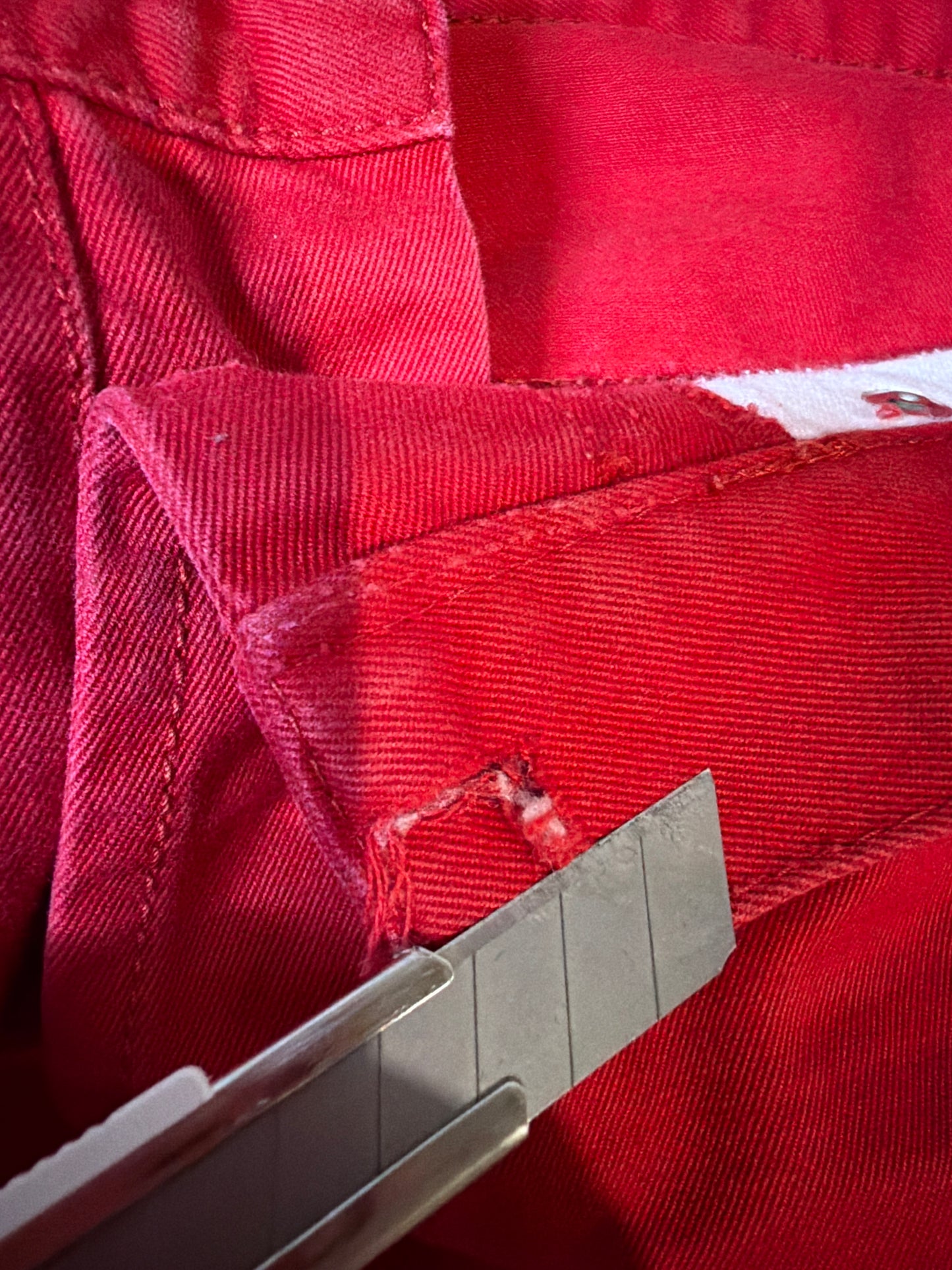 Dior Homme SS05 Runway Red Whiskered Denim