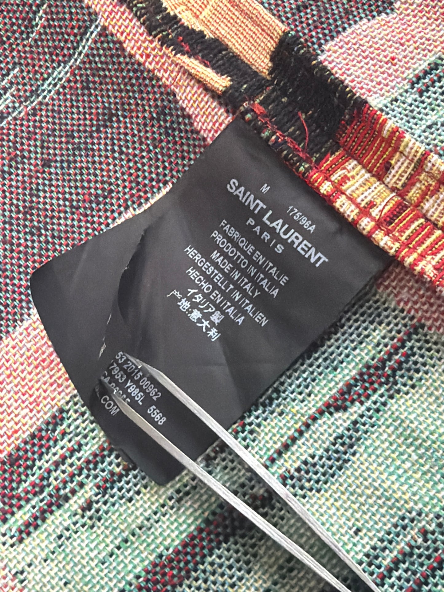 Saint Laurent SS16 Surf Sound Palm Tree Knit Poncho
