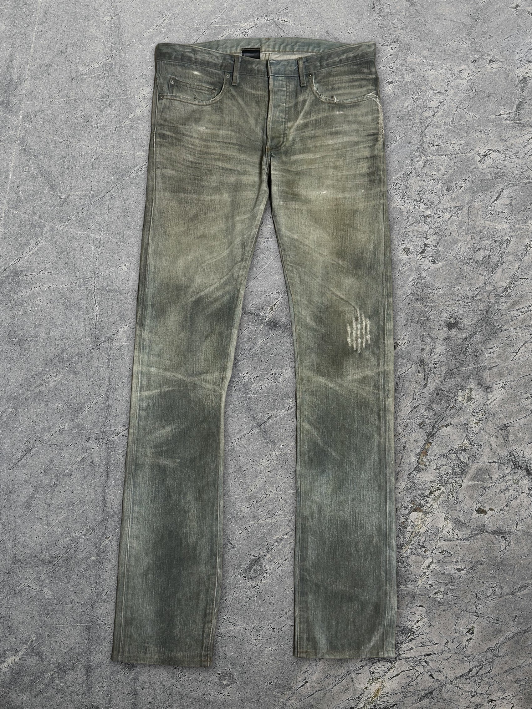 Dior Homme SS04 Strip Bleu Claire Denim