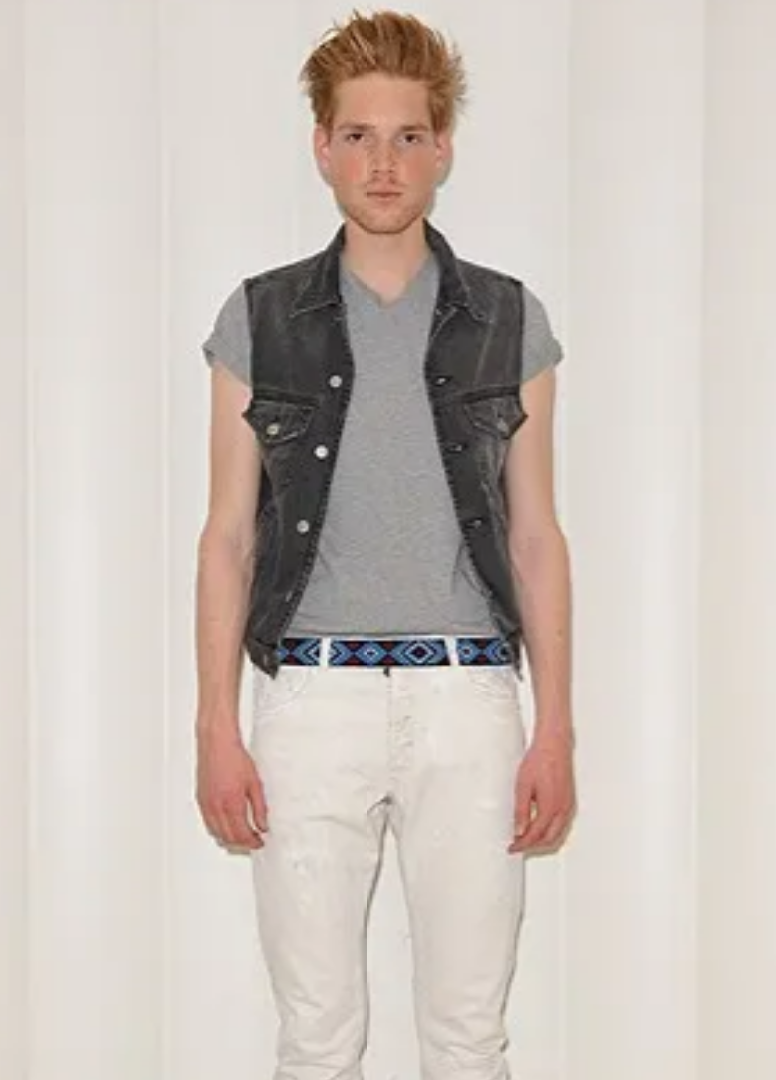 Balmain SS10 Studded Single Wrap Tribal Belt