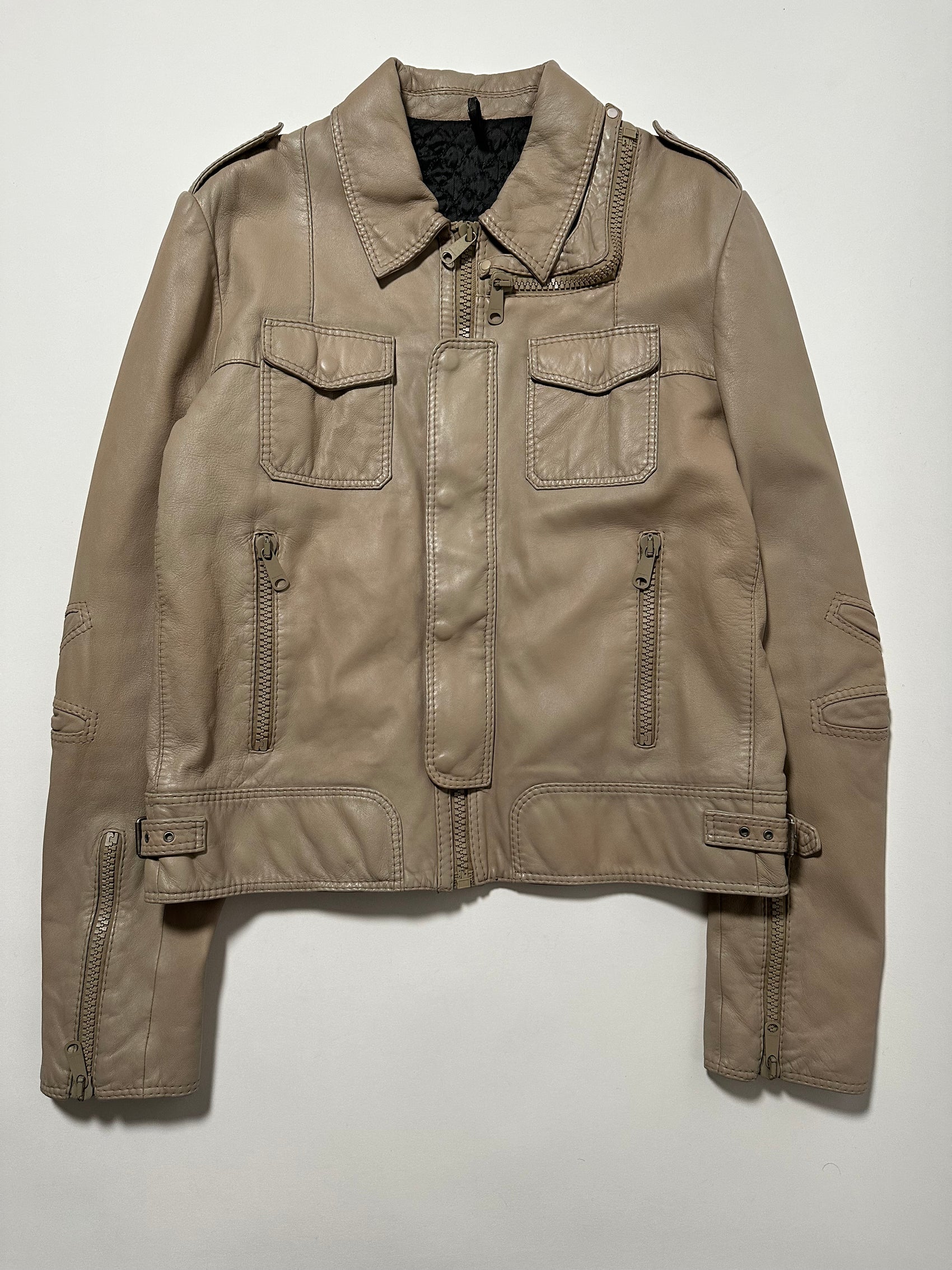 Dior Homme AW05 L Zip Leather Jacket