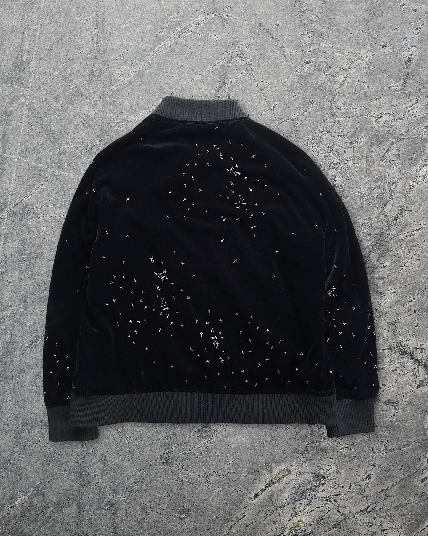 Undercover AW02 Witches Cell Division Crosses Velvet Jacket