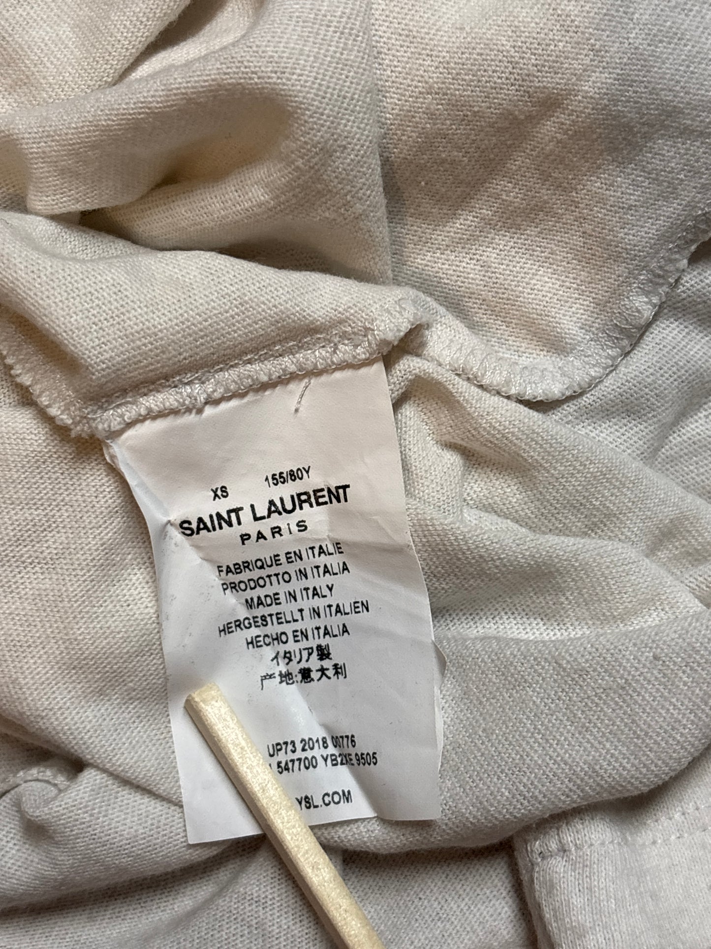 Saint Laurent Paris SS19 Star Cutout Shirt